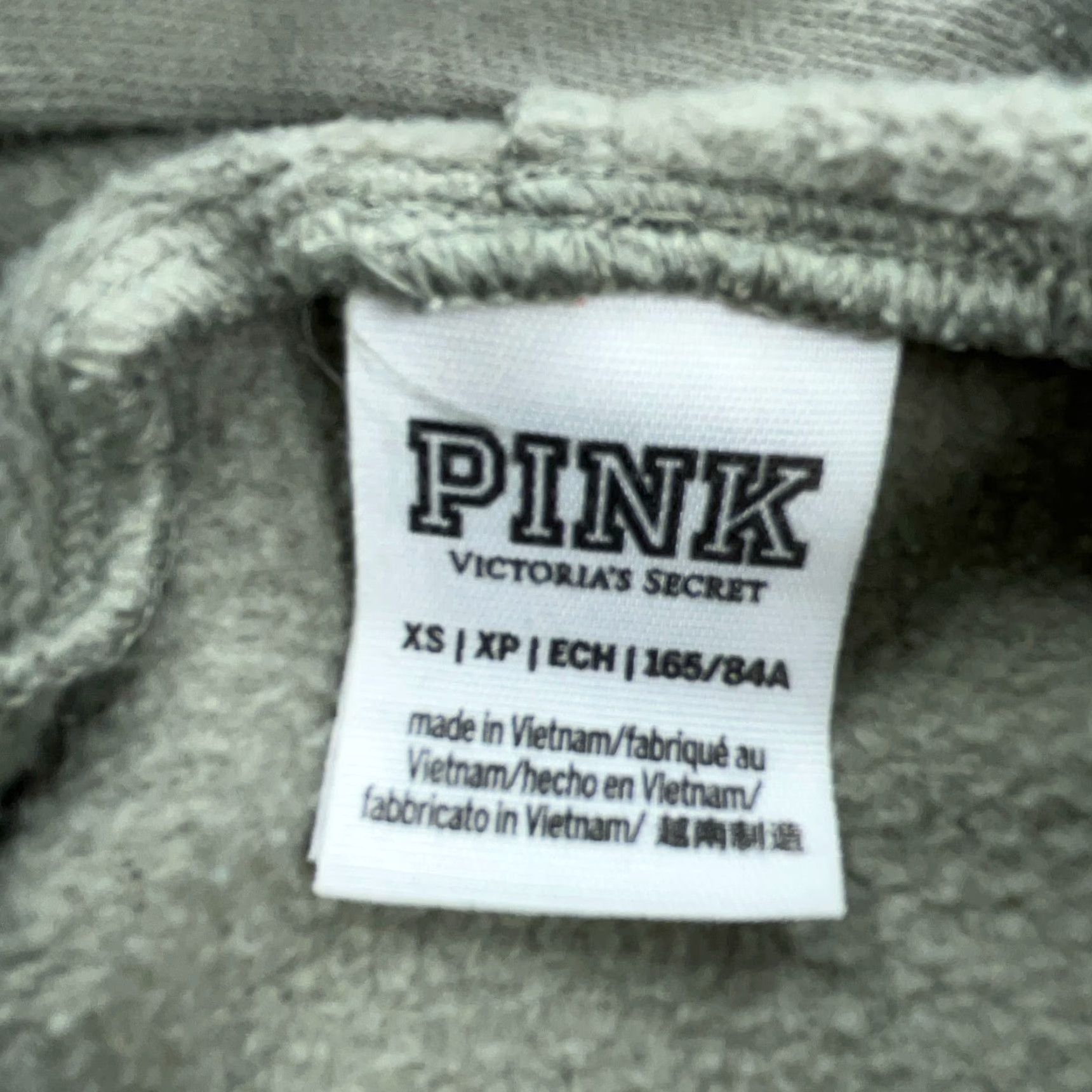Victoria's Secret Victoria's Secret PINK Hoodie Women XS Green Solid Pullover Hooded Sweatshirt Zipper Logo All Seasons Full Zip Pockets Graphic Print Vintage VTG 90s? Size XS / US 0-2 / IT 36-38 - 4 Thumbnail
