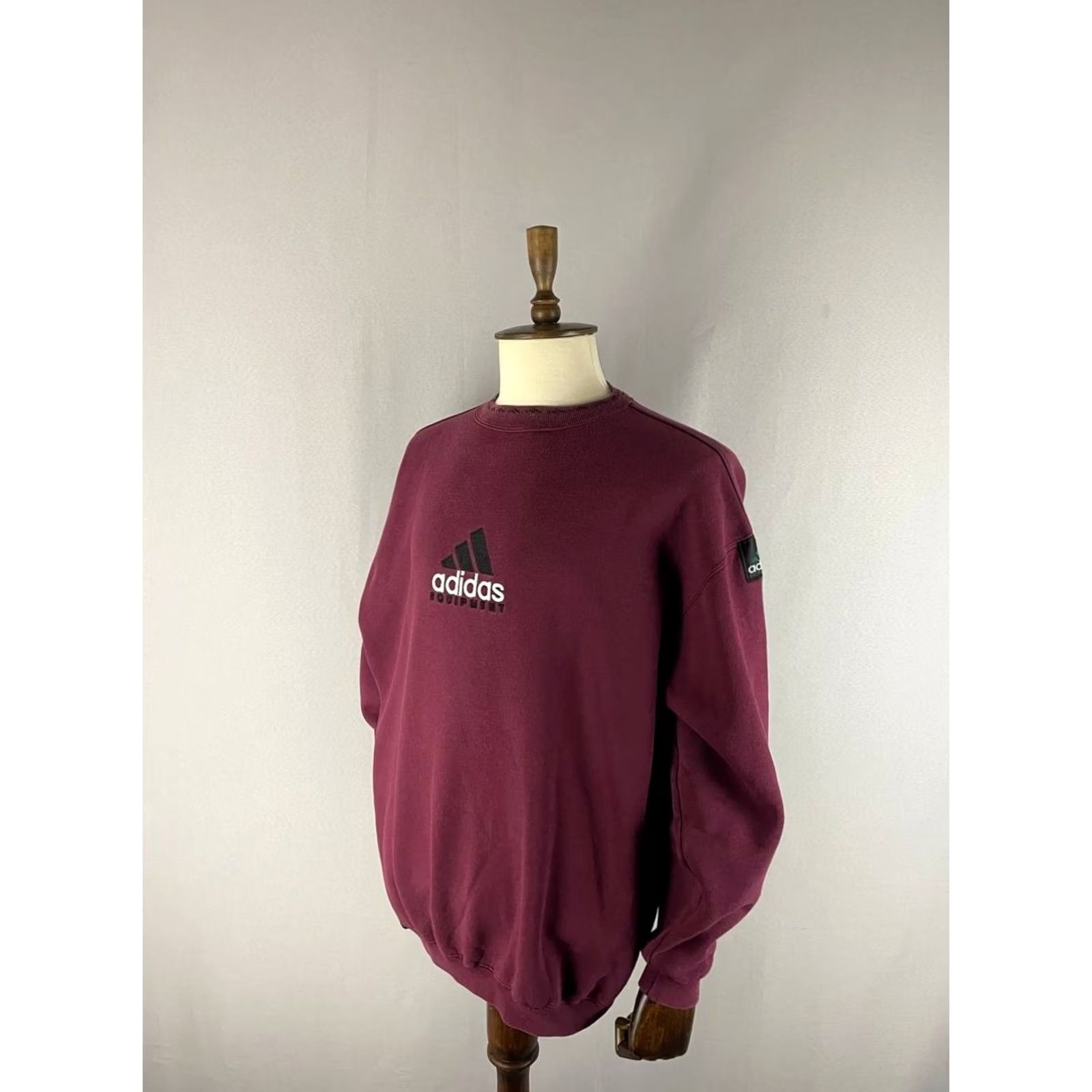 Adidas Adidas Sweatshirt Mens Size L Burgunday Cotton Long Sleeve Crew Neck Pullover All Seasons Logo Classic Outdoor Size US L / EU 52-54 / 3 - 2 Thumbnail