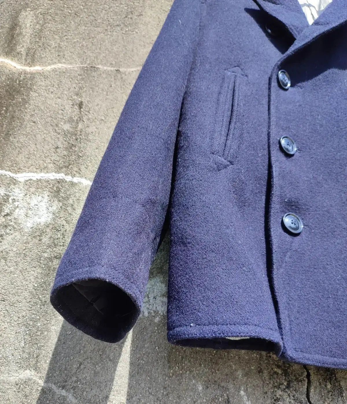 Vintage Vintage Harvard Navy Peacoat – Wool Blend Double Breasted Size US M / EU 48-50 / 2 - 5 Thumbnail