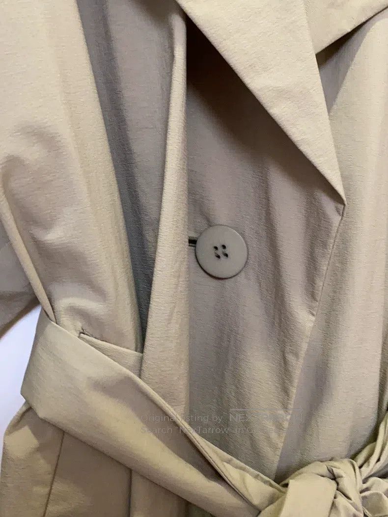 Issey Miyake Issey Miyake Beige Trench Coat Size L / US 10 / IT 46 - 4 Thumbnail