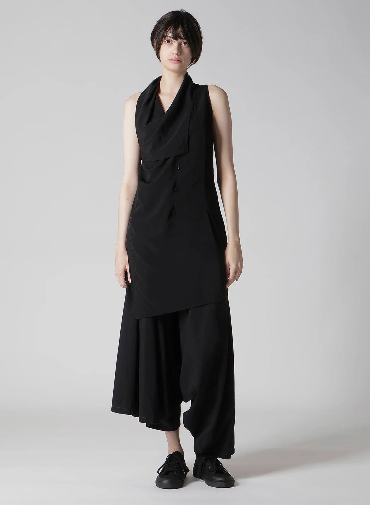 Yohji Yamamoto Yohji Yamamoto Femme - Sleeveless Long Jacket Vest Blouse Size S / US 4 / IT 40 - 3 Thumbnail