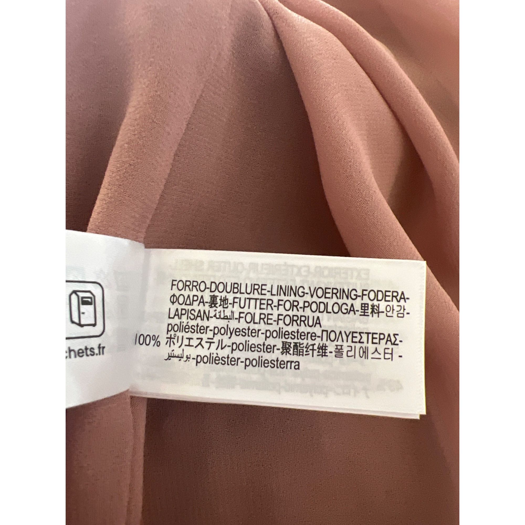 Zara Zara Wrinkle Effect Elastic Waist Pale Pink Lined Midi Skirt Size 27" / US 4 / IT 40 - 8 Thumbnail