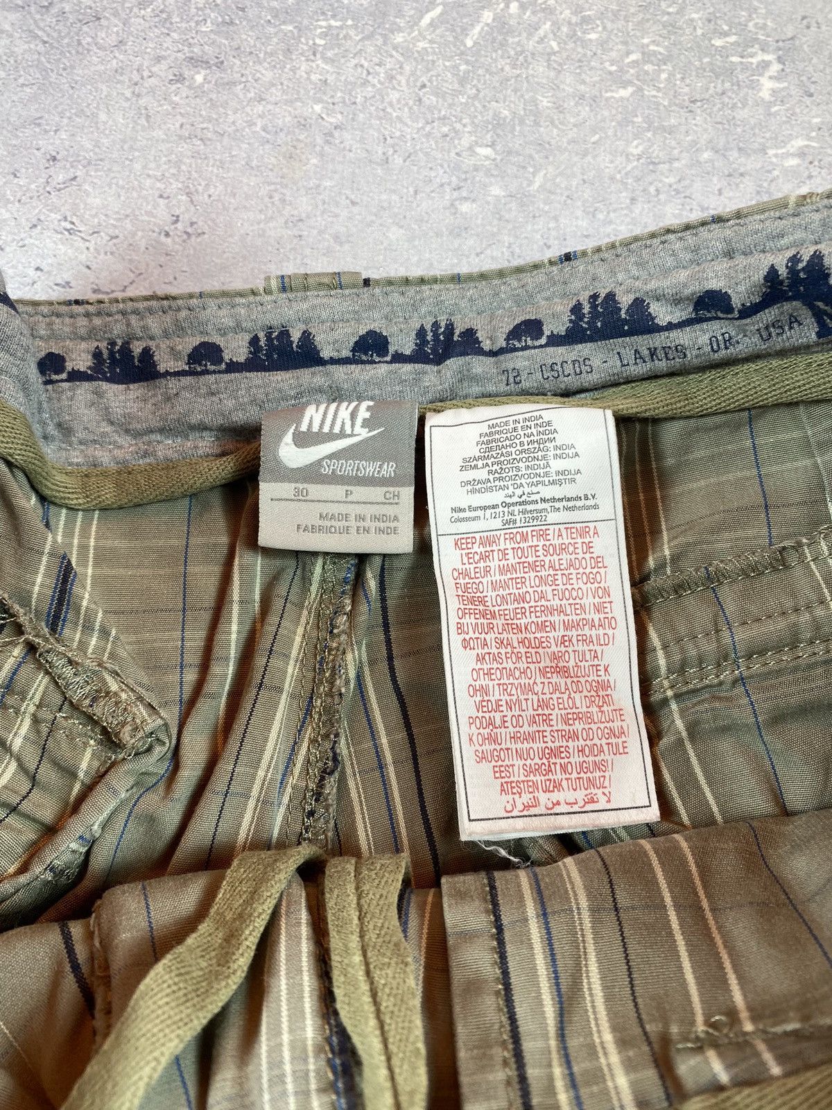 Nike × Vintage Vintage Men’s Grey Drill Short Size Small Size US 30 / EU 46 - 9 Thumbnail