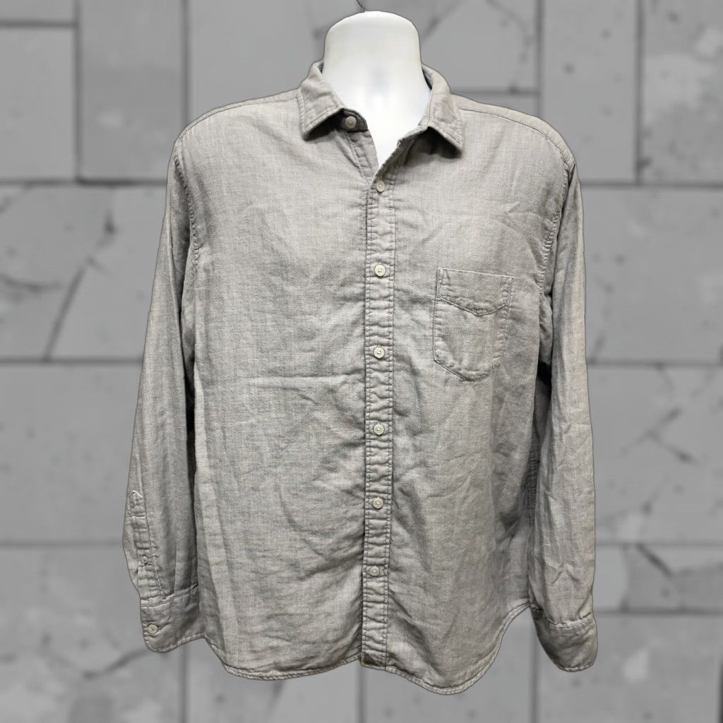 UNTUCKit UNTUCKit Shirt Long Sleeve Button-Down Men XL Gray 100% Cotton Size US XL / EU 56 / 4 - 1 Thumbnail