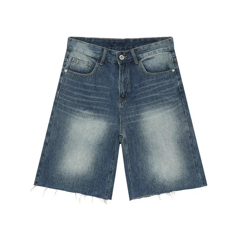 Japanese Brand High street straight tube retro denim shorts Size US 32 / EU 48 - 5 Thumbnail