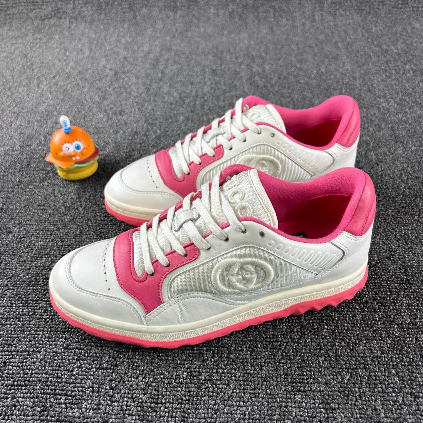 Gucci Gucci MAC80 pink white low top sneakers women's 35 Size US 4.5 / IT 34.5 - 1 Thumbnail