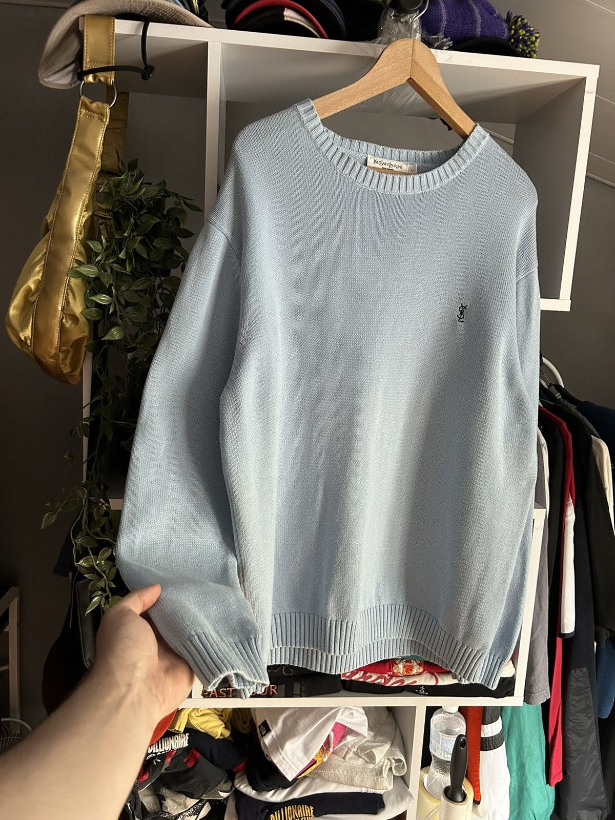 Yves Saint Laurent YSL Sweater Knit Yves Saint Laurent Sweater Vintage Size US L / EU 52-54 / 3 - 2 Thumbnail