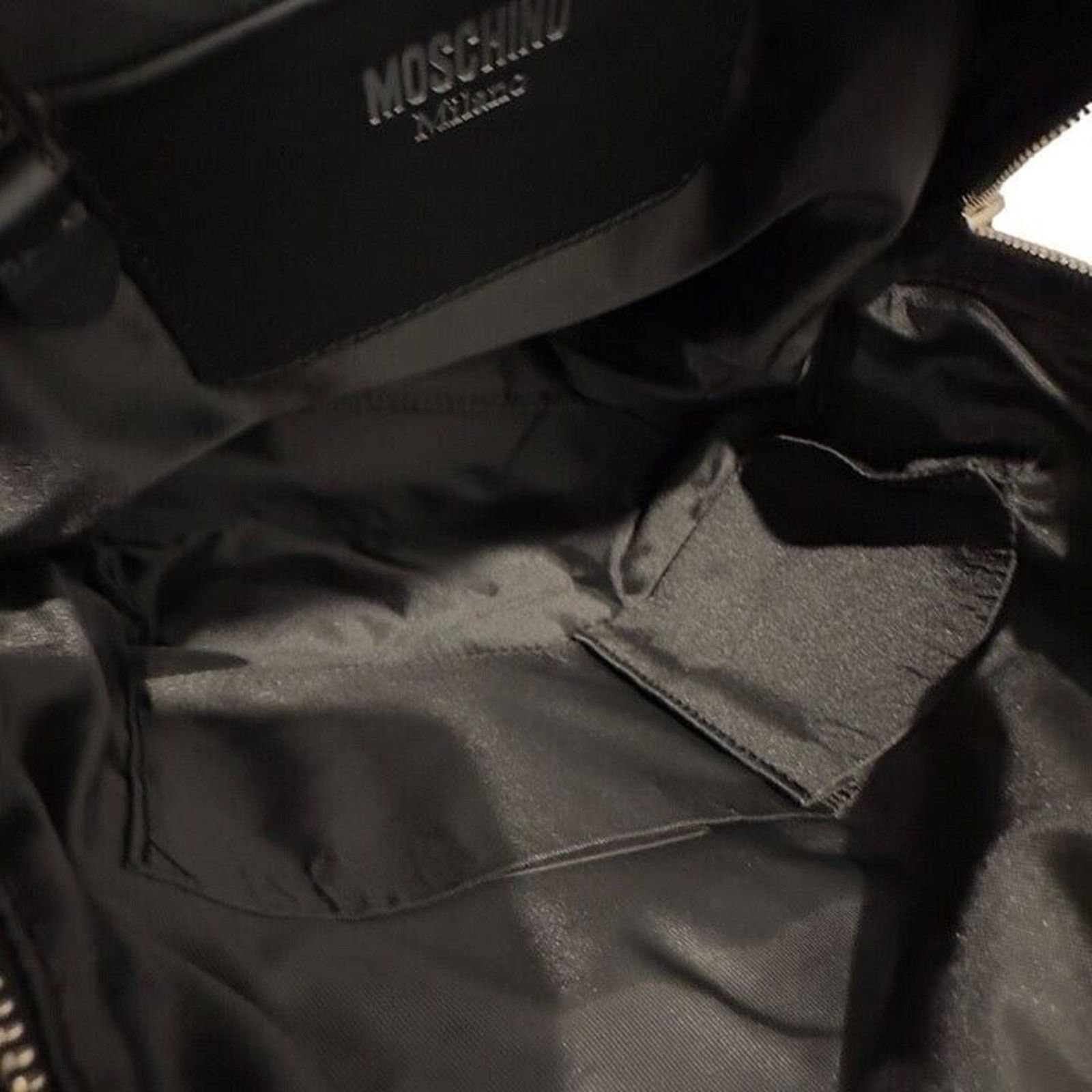 Moschino Moschino Black Fur Backpack Size ONE SIZE - 6 Thumbnail