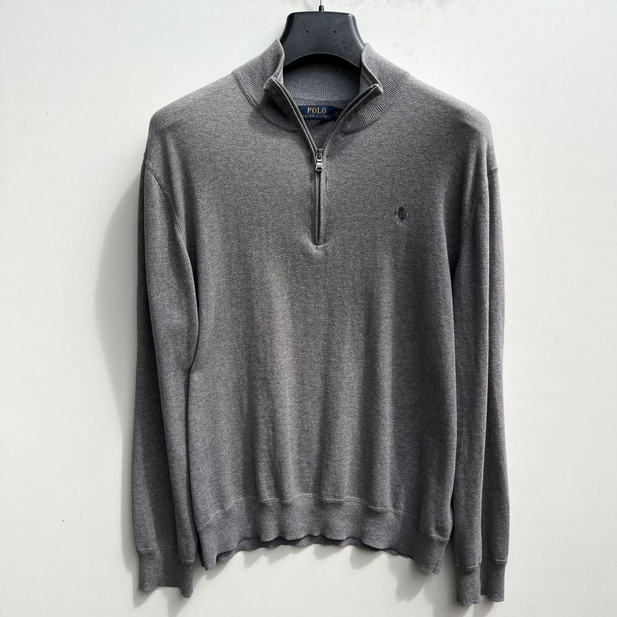 Polo Ralph Lauren Polo Ralph Lauren 1/4 zip sweater vintage Size US XL / EU 56 / 4 - 1 Thumbnail
