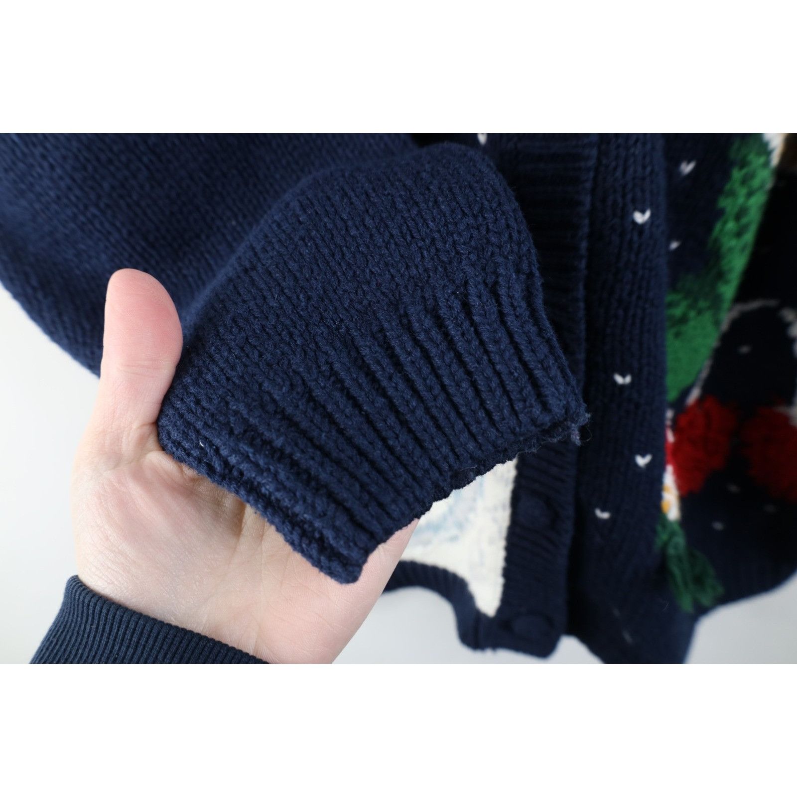 Vintage Vintage 90s Streetwear Heavy Christmas Cardigan Sweater Size L / US 10 / IT 46 - 10 Thumbnail