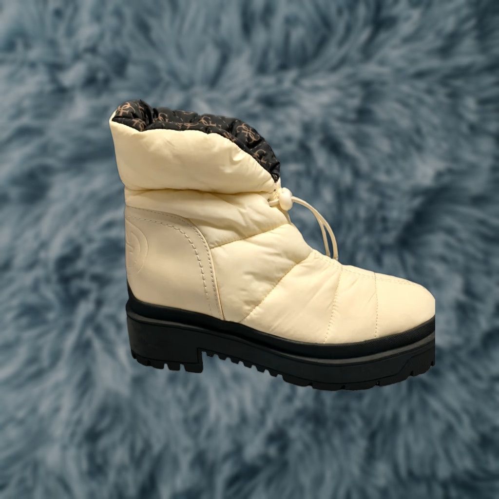 Guess Guess Winter Ankle Snow Boots Womens Size 5.5 Cream Puffer Round Toe Pull On GUESS Boots Women Winter Snow Casual Formal Shoes Size US 6 / IT 36 - 1 Thumbnail