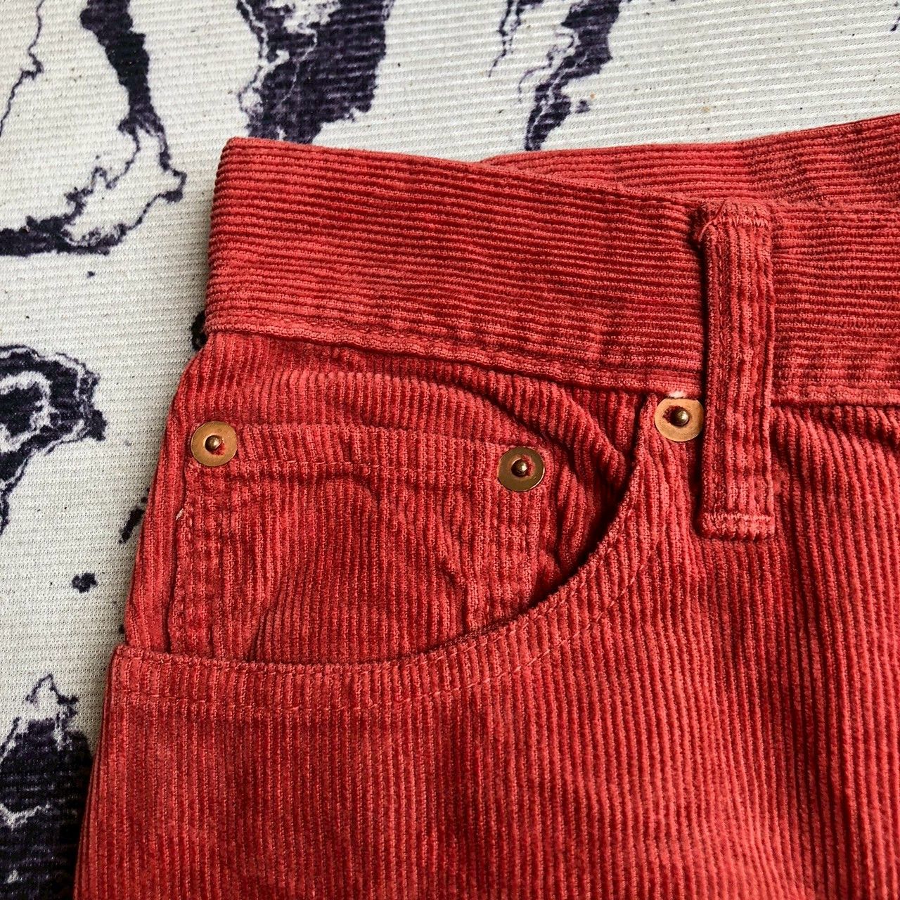 45rpm 45RPM Vintage 90s Japanese Archive Corduroy Pants Size 29" - 5 Thumbnail