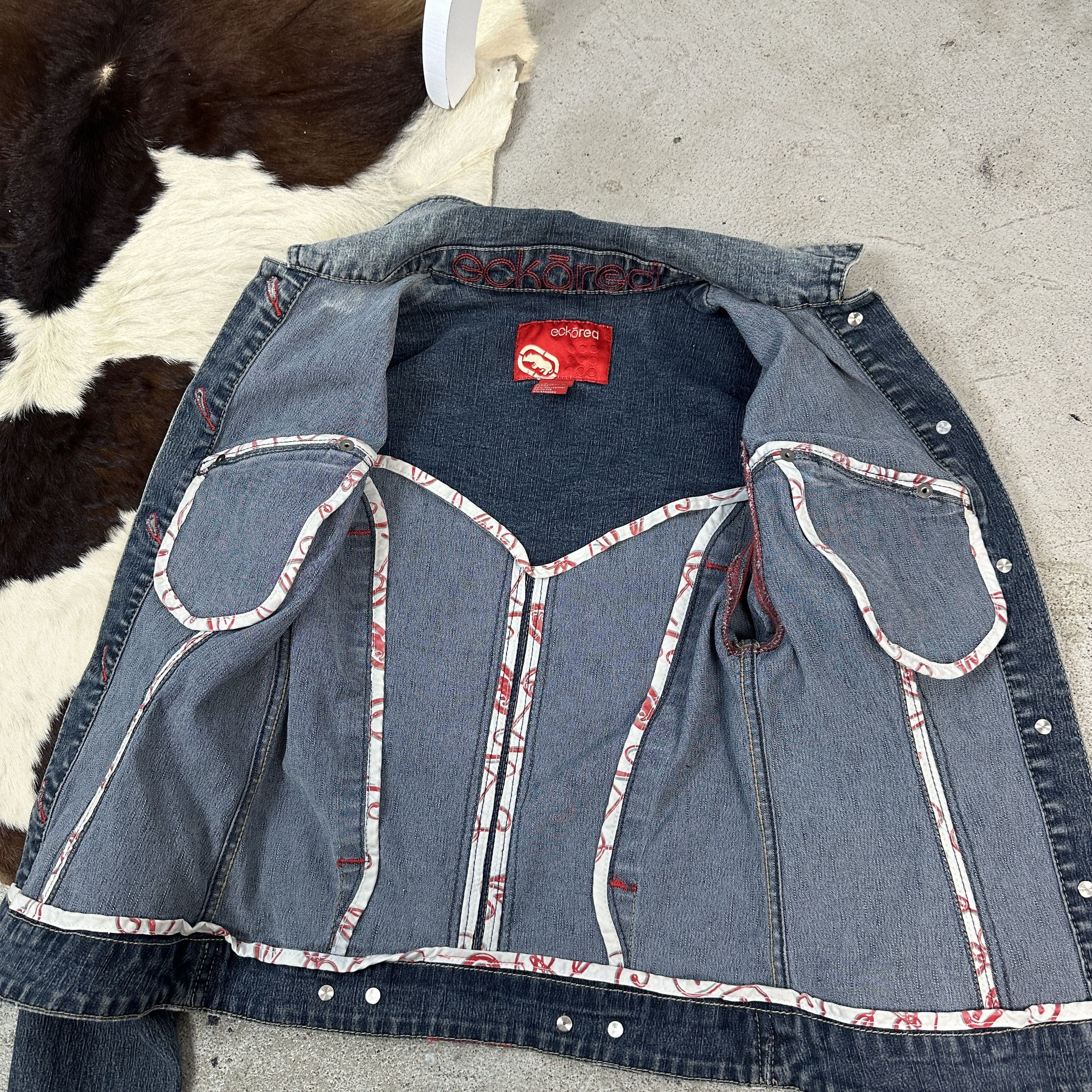 Ecko Unltd. × Vintage Vintage Ecko Unltd Fitted Jeans Jacket Size M / US 6-8 / IT 42-44 - 3 Thumbnail