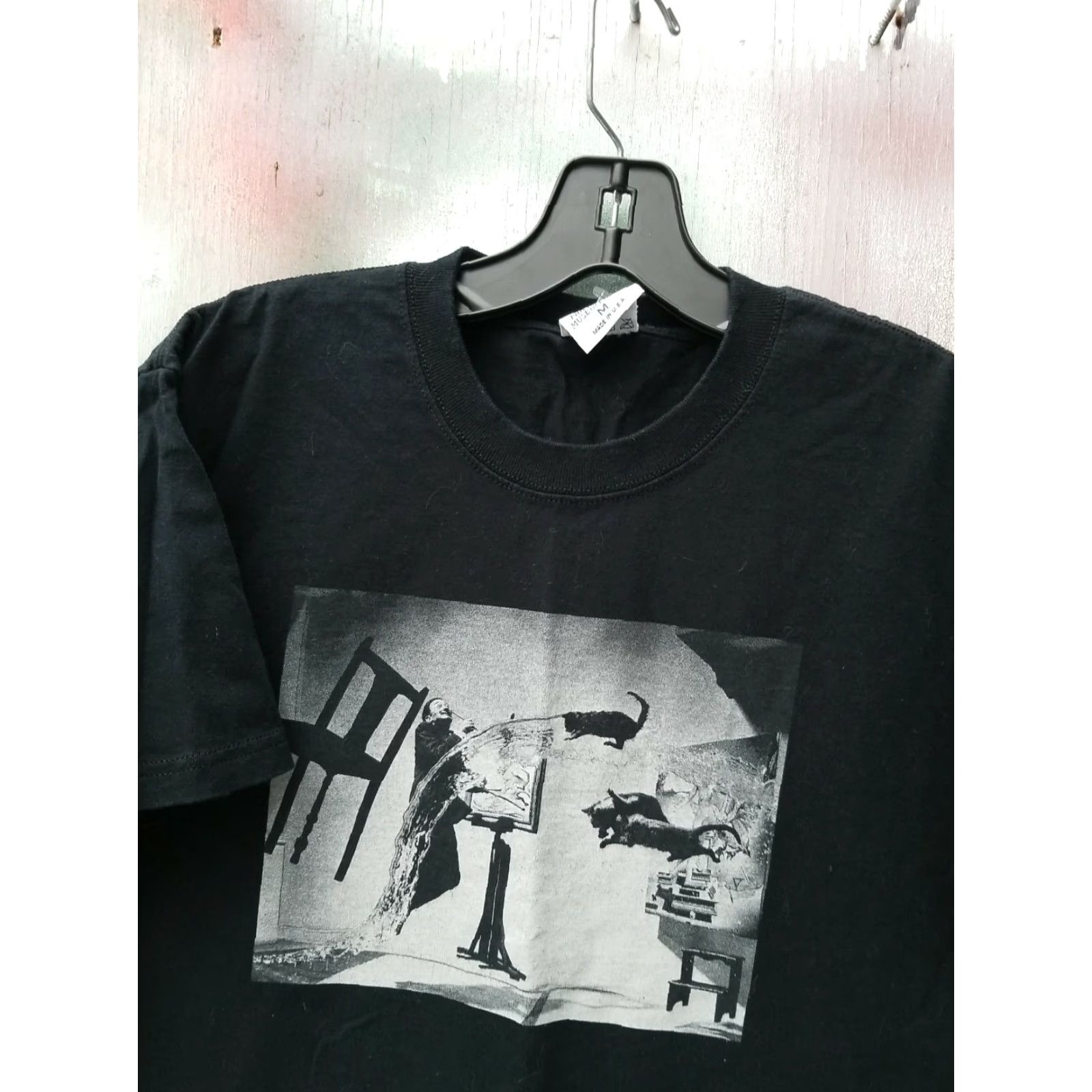 Vintage Philadelphia Museum of Art Salvad or Dali Photo Art Tee Shirt “Atomicus” Black 2005 M Short Sleeve Graphic Tee Mens Size US M / EU 48-50 / 2 - 2 Thumbnail