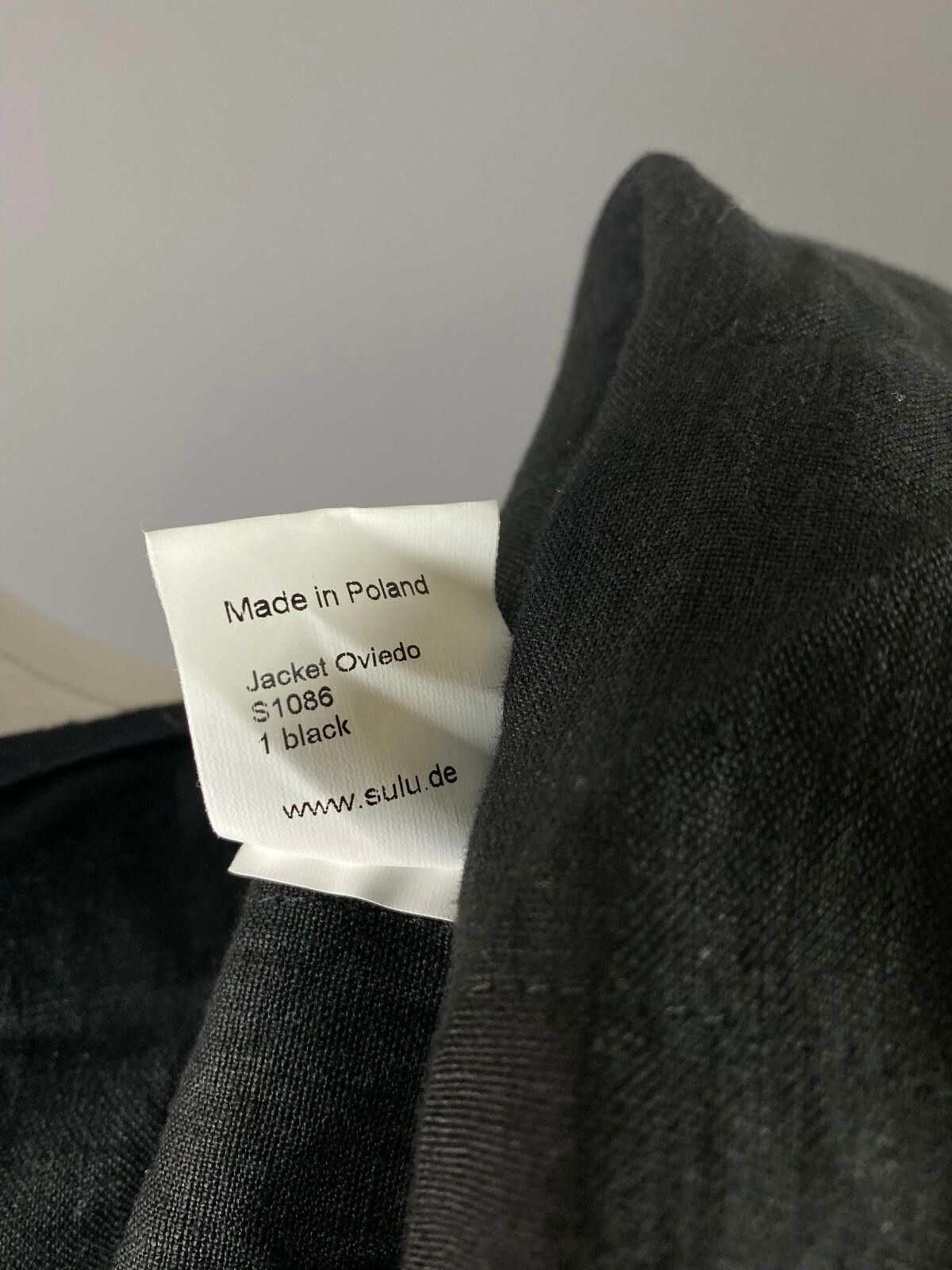 JOHN LAWRENCE SULLIVAN SULU Kerstin Bernecker Black Linen Trapeze Jacket Size 42 Size M / US 6-8 / IT 42-44 - 11 Thumbnail