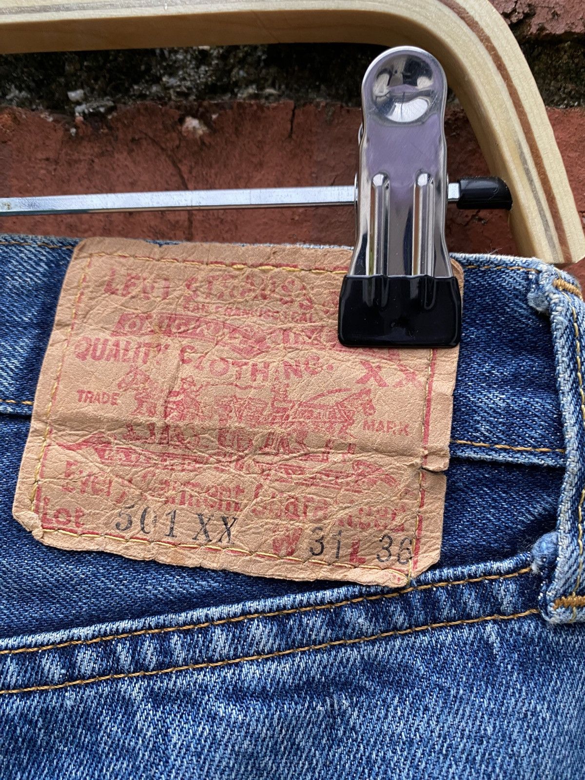 Levi's × Levi's Vintage Clothing × Vintage W30x31 Vintage levi's 501xx redline big E repaired USA Size US 30 / EU 46 - 7 Thumbnail