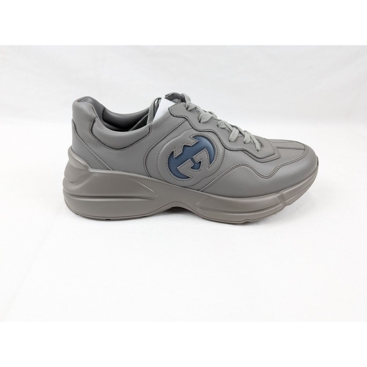 o1rshd1 Soft Leather Sneakers in Dusty Grey/Admiral
