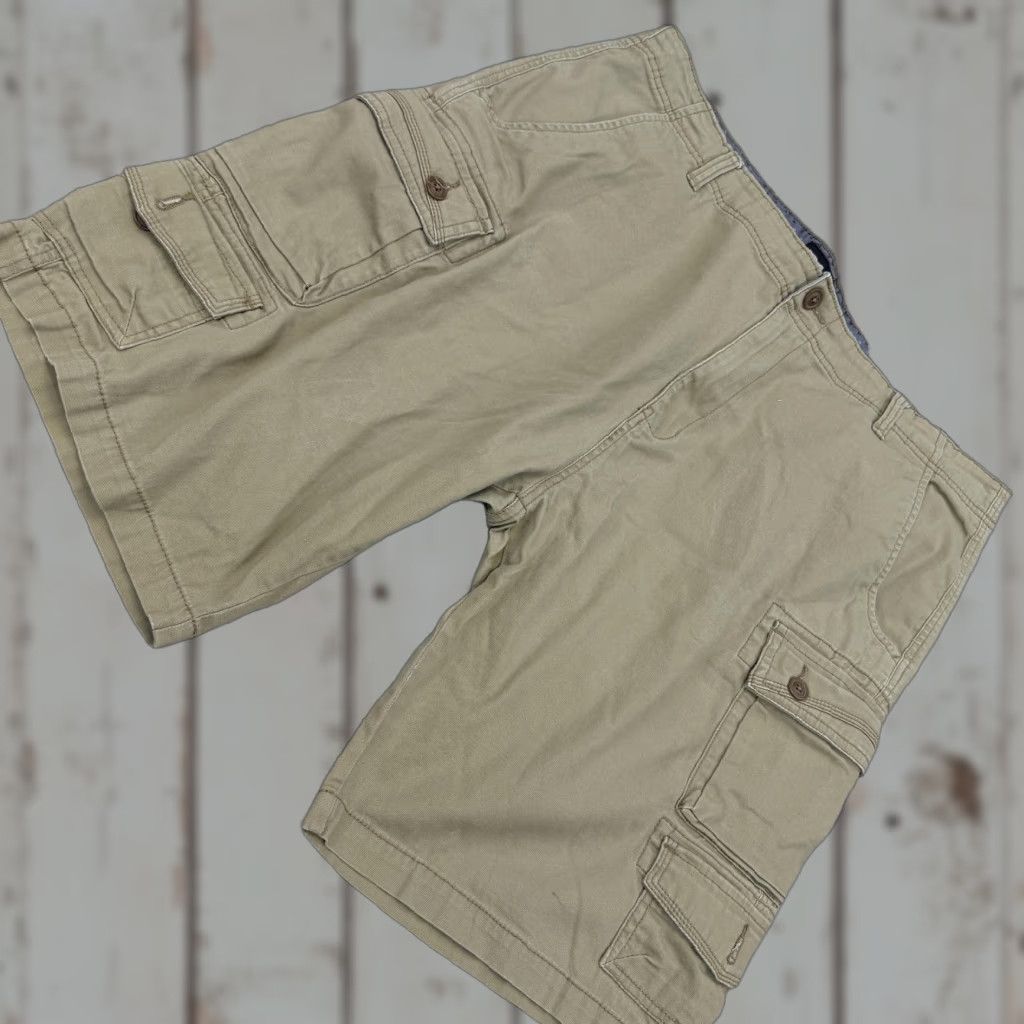 Vintage IRON CO. Cargo Shorts Mens 40 Beige Stretch Multi Pocket Casual Outdoor Size US 40 / EU 56 - 1 Thumbnail