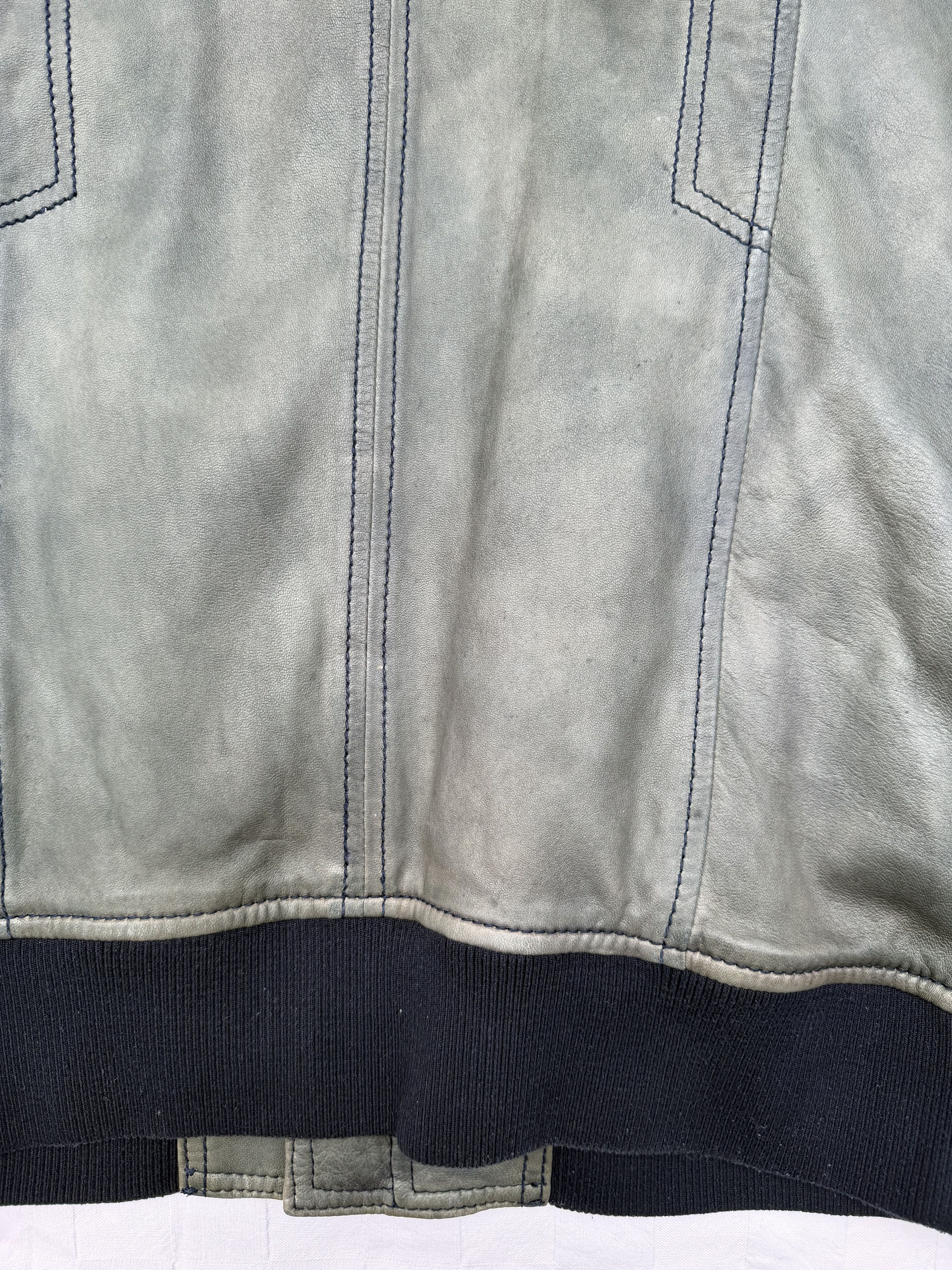 Dolce & Gabbana Dolce & Gabbana Vintage Distressed Leather Jacket Size US L / EU 52-54 / 3 - 14 Thumbnail