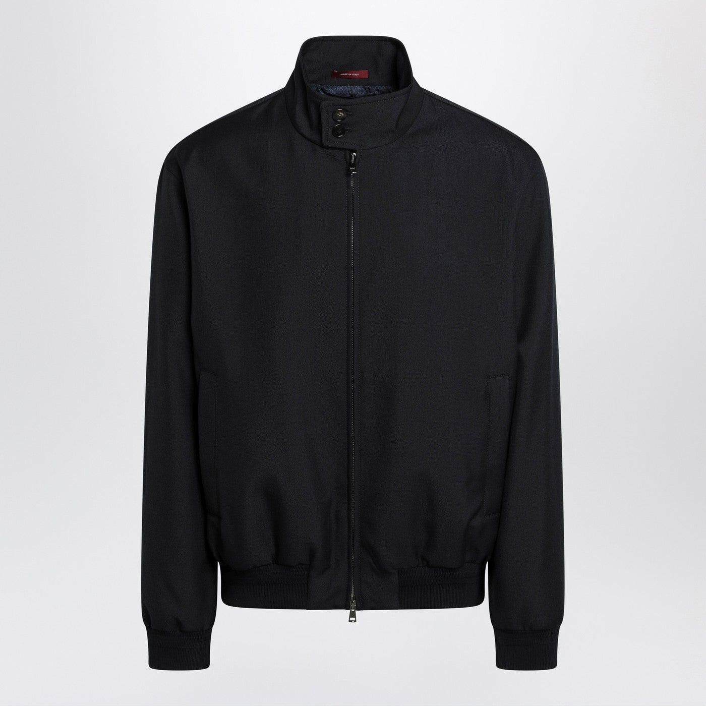 Gucci Gucci Blue Zip-Up Jacket In Wool-Blend Twill Size US L / EU 52-54 / 3 - 1 Thumbnail