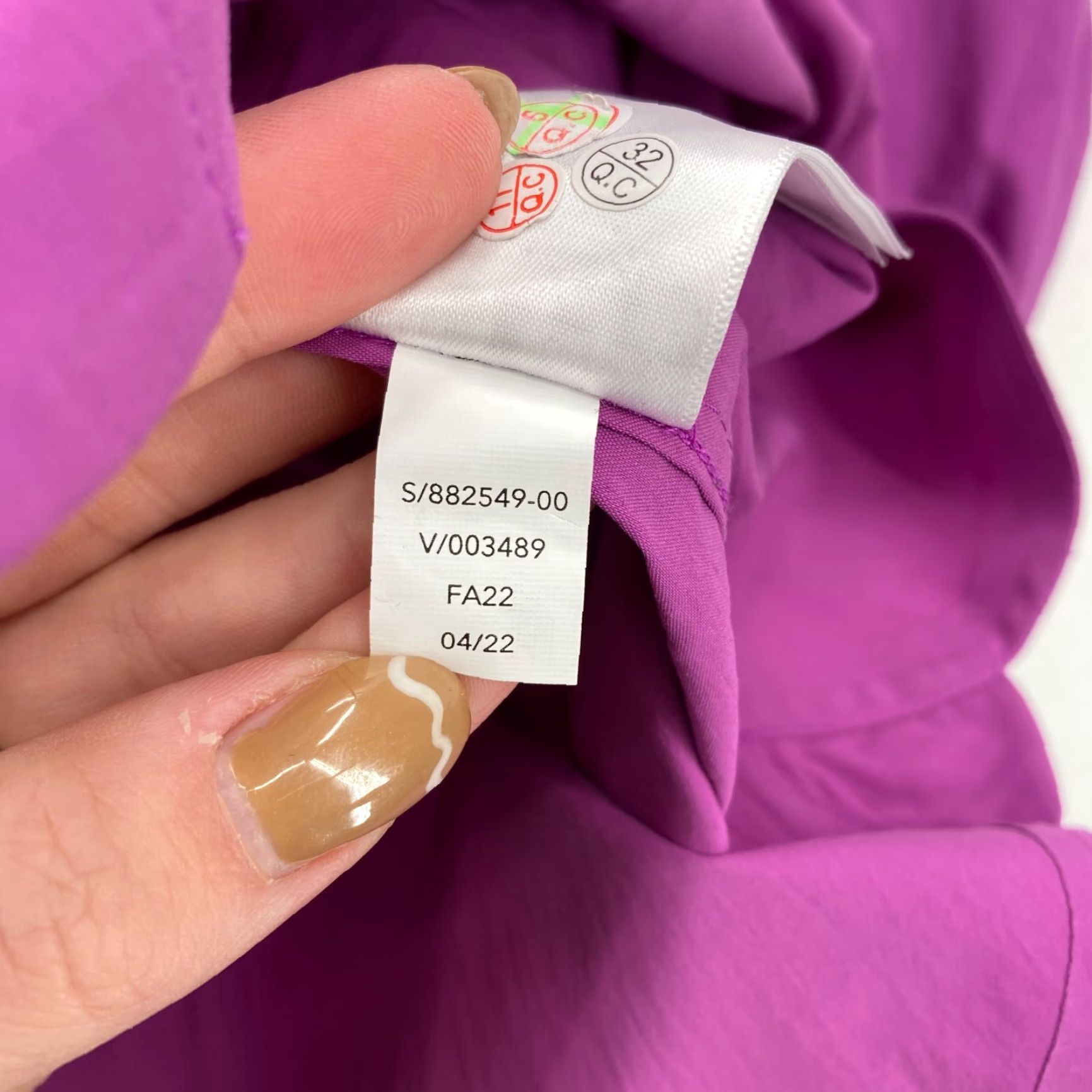 Athleta Athleta Button-Up Top Women's Medium Purple Oversized Preppy Casual Workwear Shirt Size M / US 6-8 / IT 42-44 - 6 Thumbnail
