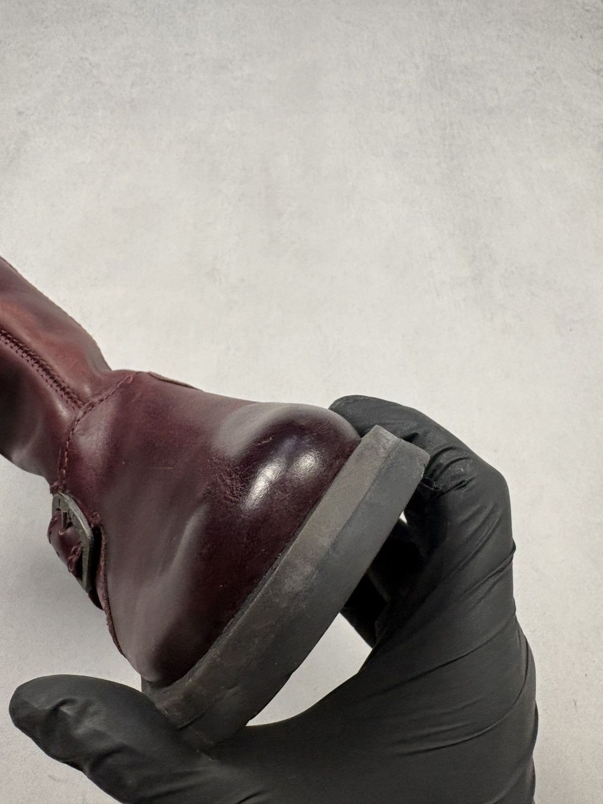 Fly London Fly London Mes II Leather Buckle Boots Burgundy Mid Calf 37 Size US 7 / IT 37 - 9 Thumbnail
