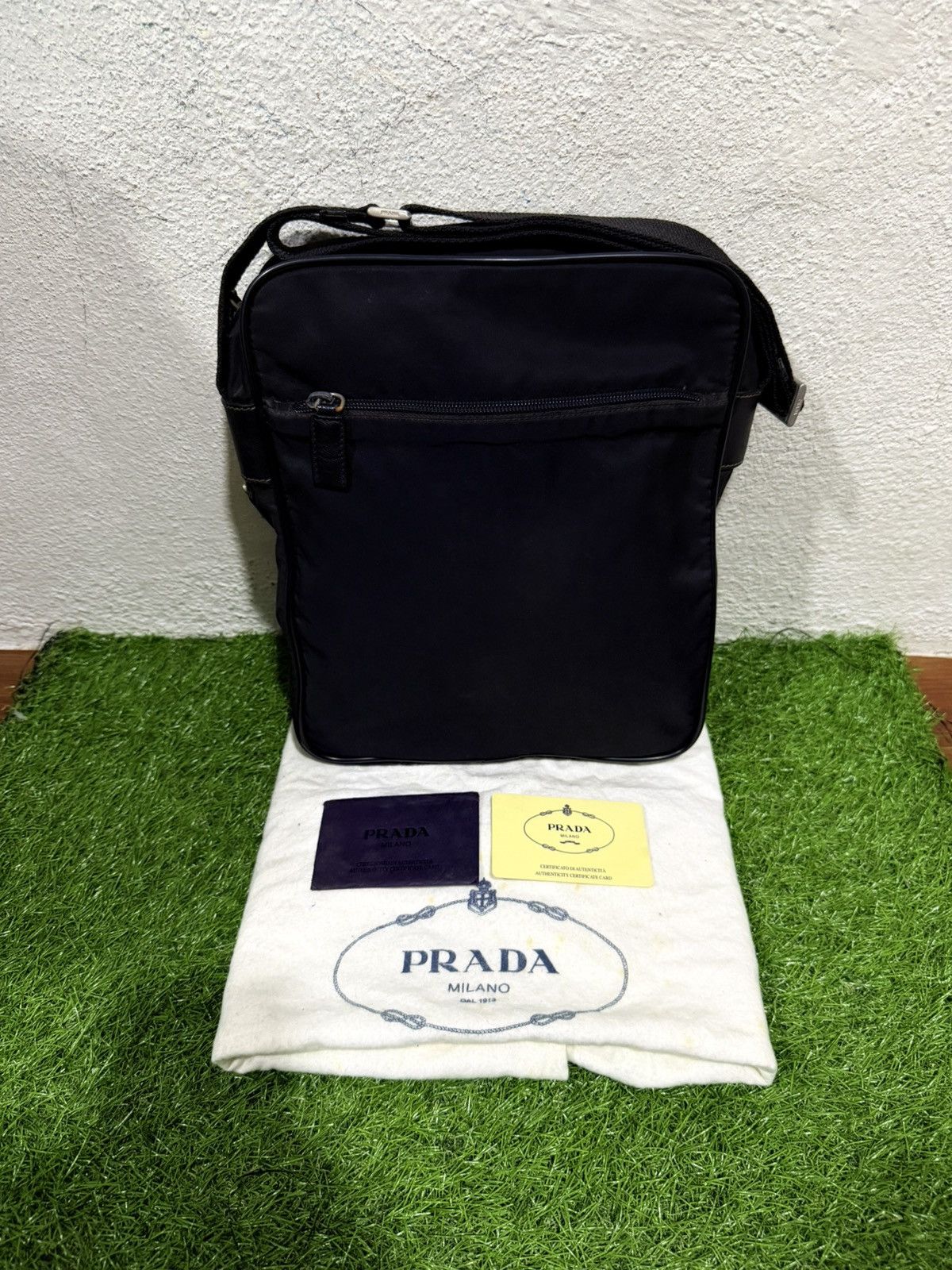 Prada Authentic Prada Tessuto Saffiano shoulder bag Size ONE SIZE - 2 Thumbnail