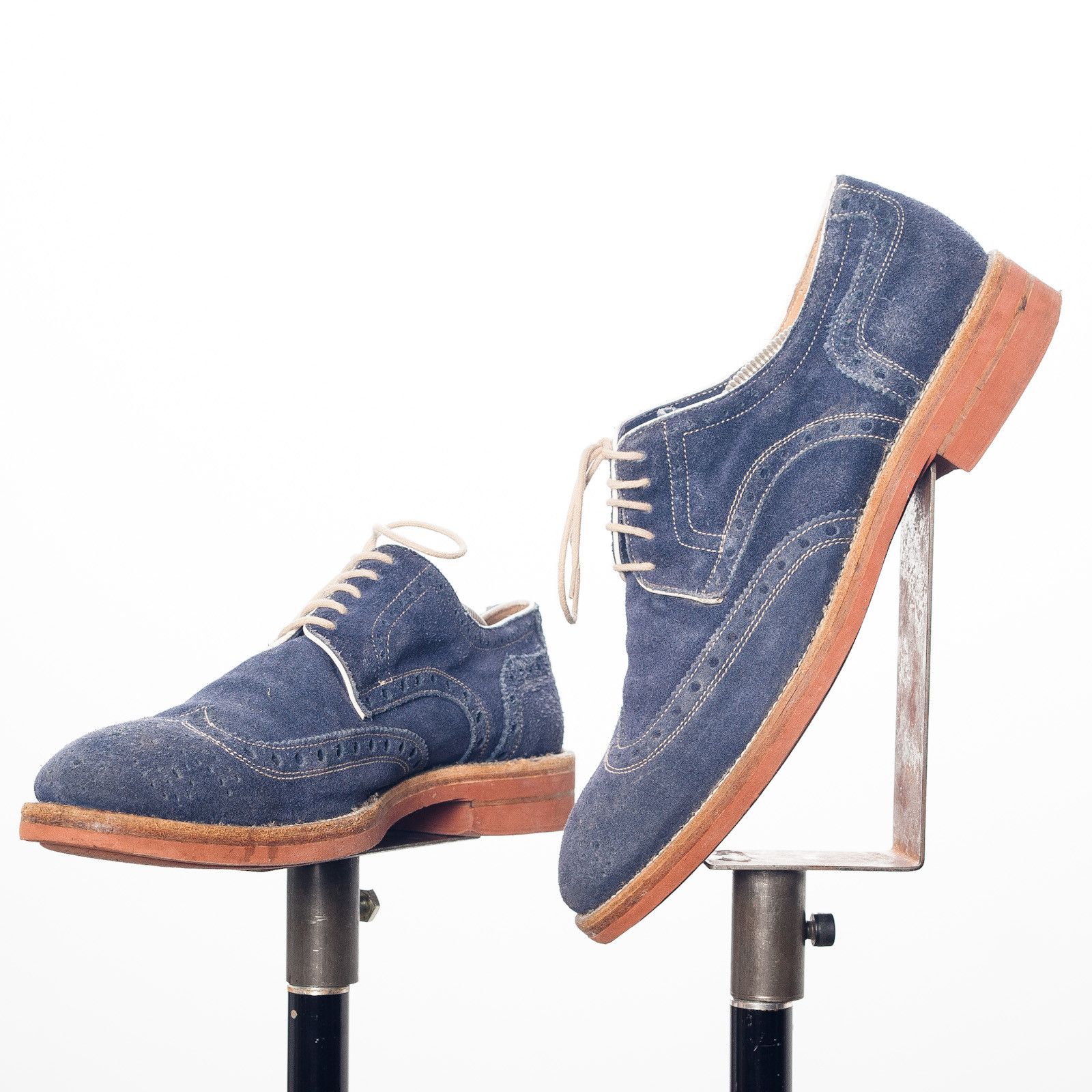 Cerruti 1881 CERRUTI 1881 Blue Suede Brogue Shoes Italy Made EU41 Size US 8 / EU 41 - 5 Thumbnail