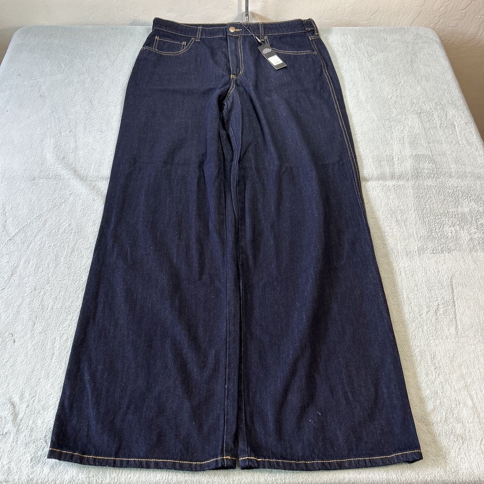 Fashion Nova Deadstock Beyond Baggy Jeans Womens 15 36x32 Hamilton Loose Size 36" / US 14 / IT 50 - 2 Thumbnail