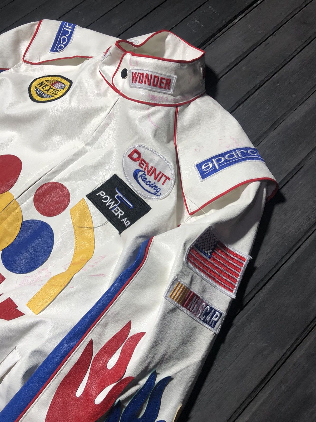 Japanese Brand Vintage Kanye West Balenciaga Style Cropped Racer Jacket Size US XL / EU 56 / 4 - 3 Thumbnail