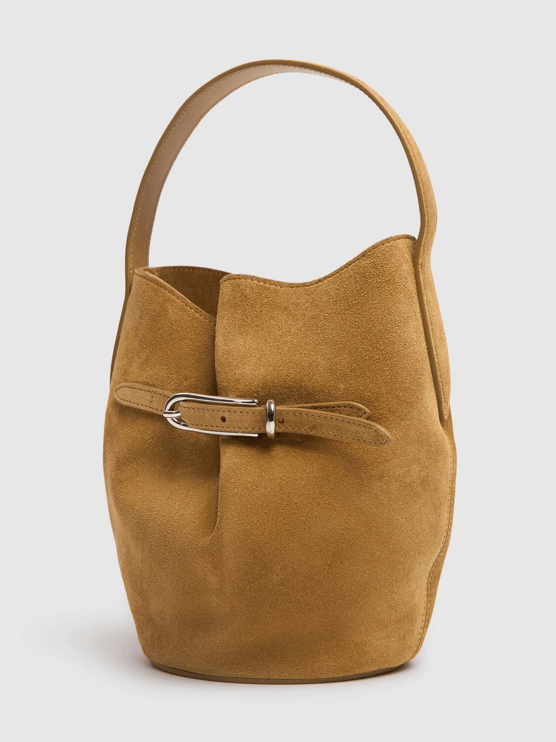 Liffner LIFFNER Belted Mini Beige Suede Bucket Bag New & Authentic Size ONE SIZE - 2 Thumbnail