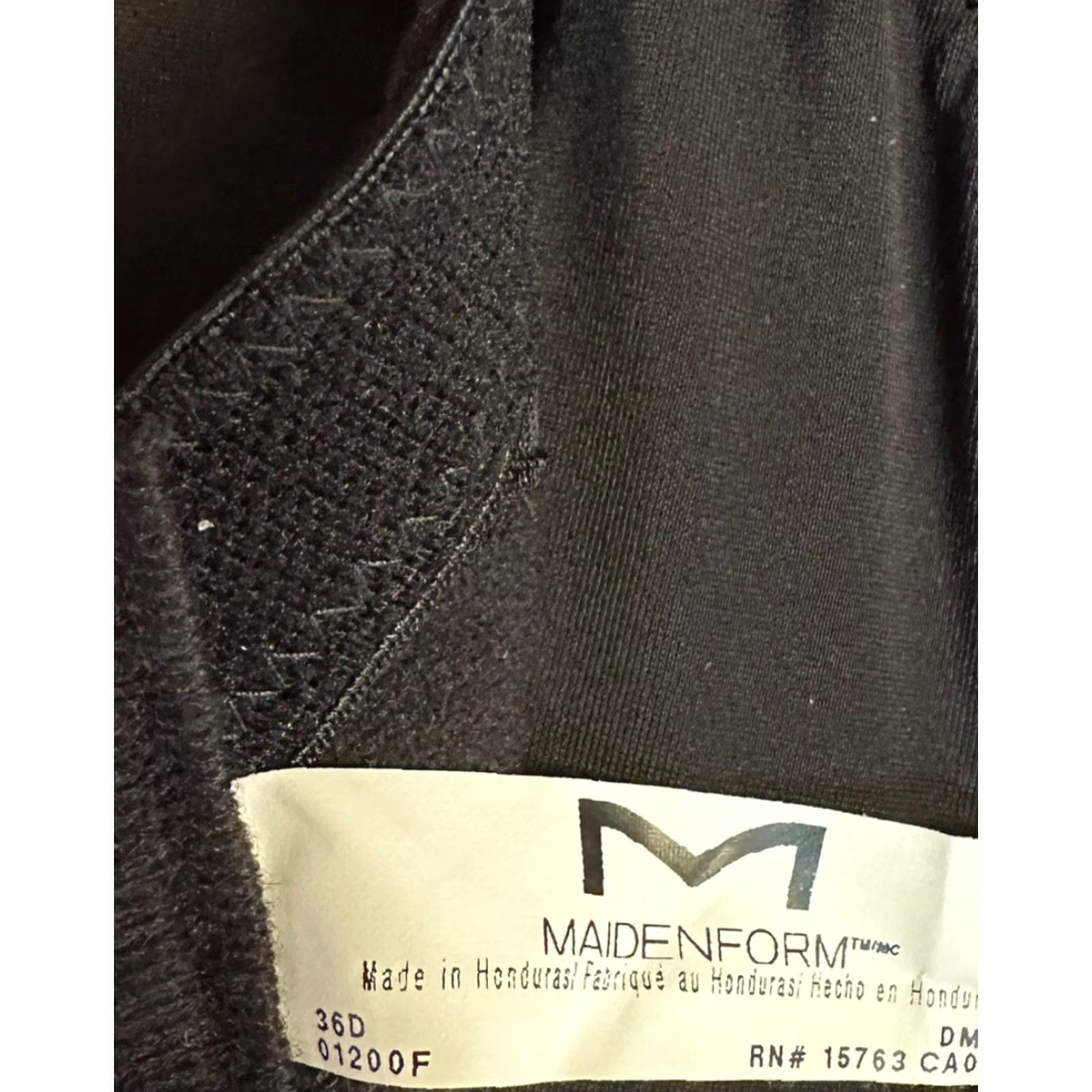 Vintage VINTAGE MAIDENFORM Bodysuit Body Shaper Firm Support Molded Cup Bra 36D NEW Black Nylon Rockabilly Girdle Womens Size M / US 6-8 / IT 42-44 - 7 Thumbnail