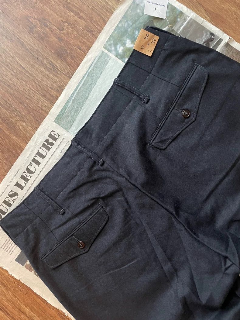 RRL Ralph Lauren RRL Ralph Lauren Old wool blended thin military pants Size US 34 / EU 50 - 2 Thumbnail