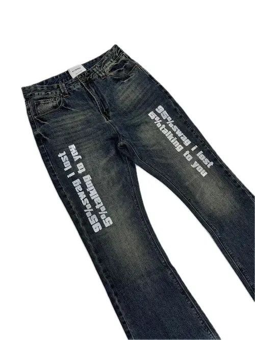 Vintage VIBE hiphop pattern flarrd y2k jeans Size US 32 / EU 48 - 2 Thumbnail
