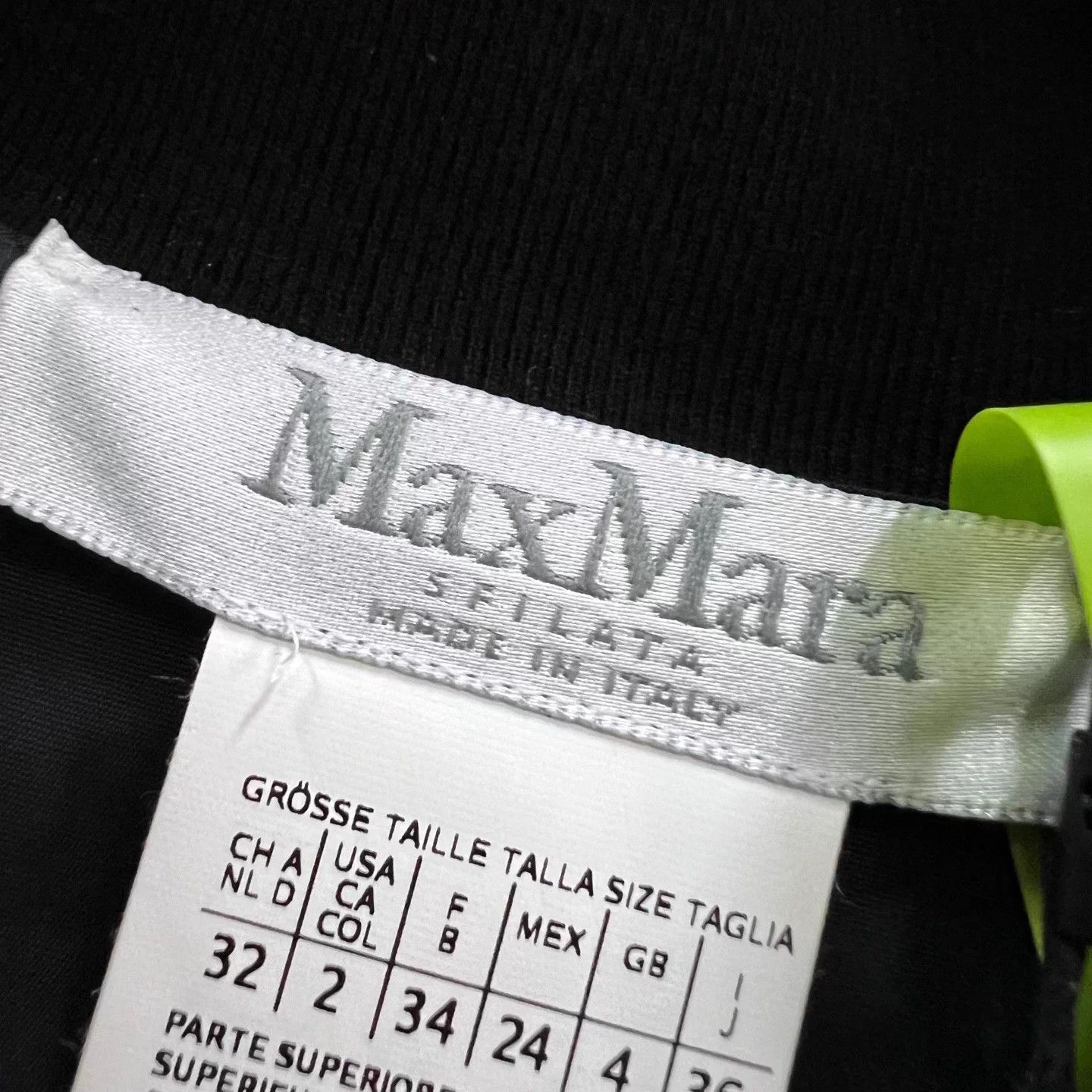 Max Mara MaxMara Black 32 Dress 95 New No Acc Size XS / US 0-2 / IT 36-38 - 3 Thumbnail