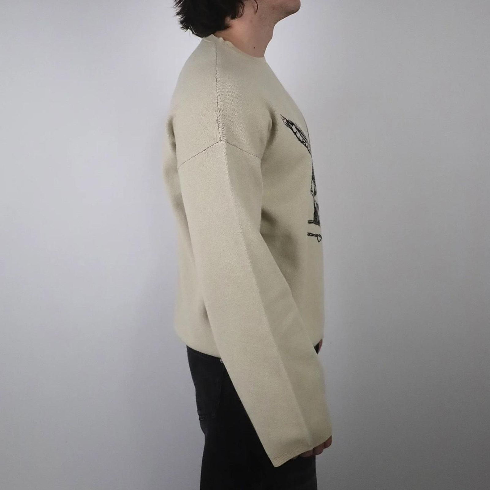 Other Unisex Cream and Black Sweater Size US M / EU 48-50 / 2 - 6 Thumbnail