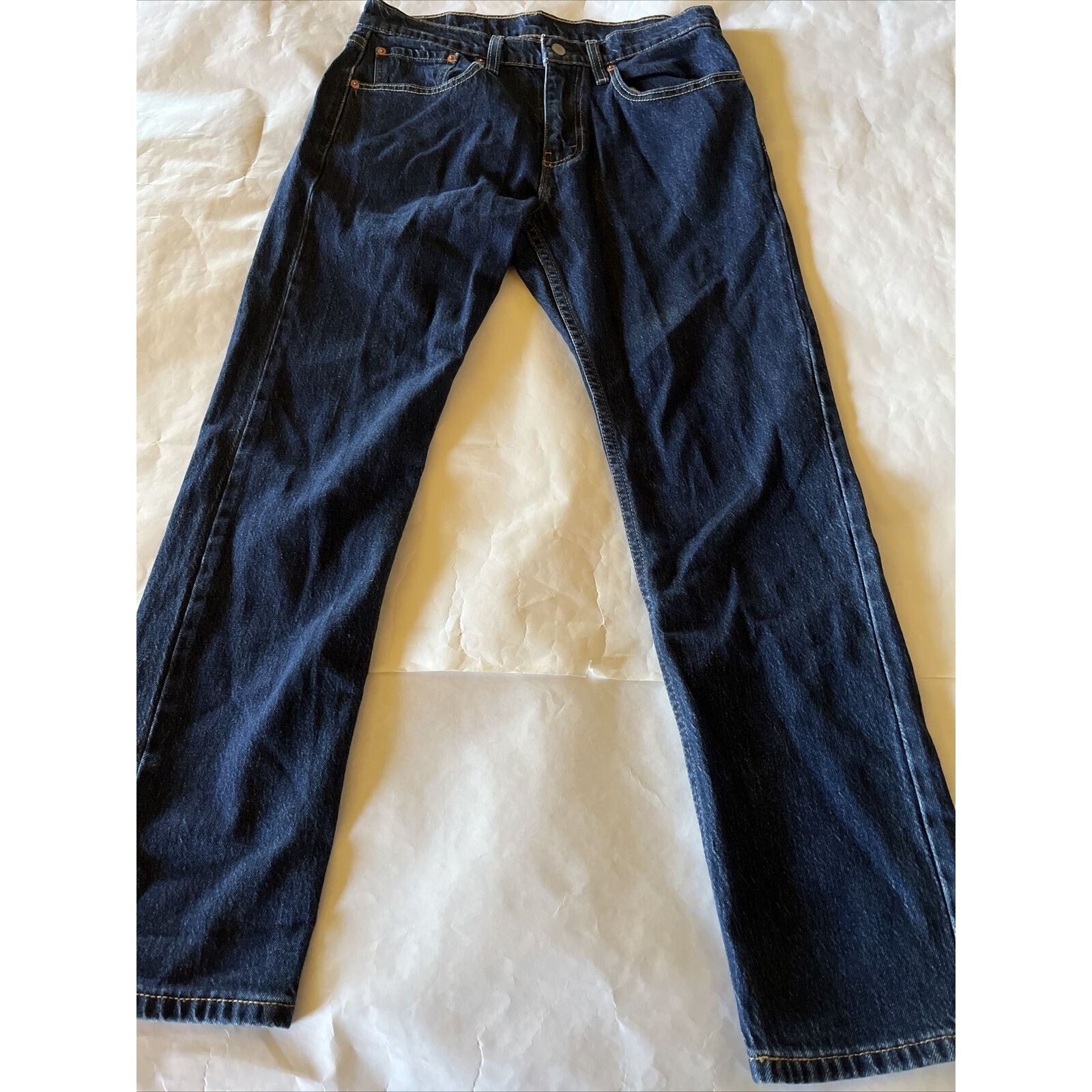Levi's Levis 502 Mens Jeans Size 32x32 Dark Wash Blue Regular Fit Size US 32 / EU 48 - 2 Thumbnail