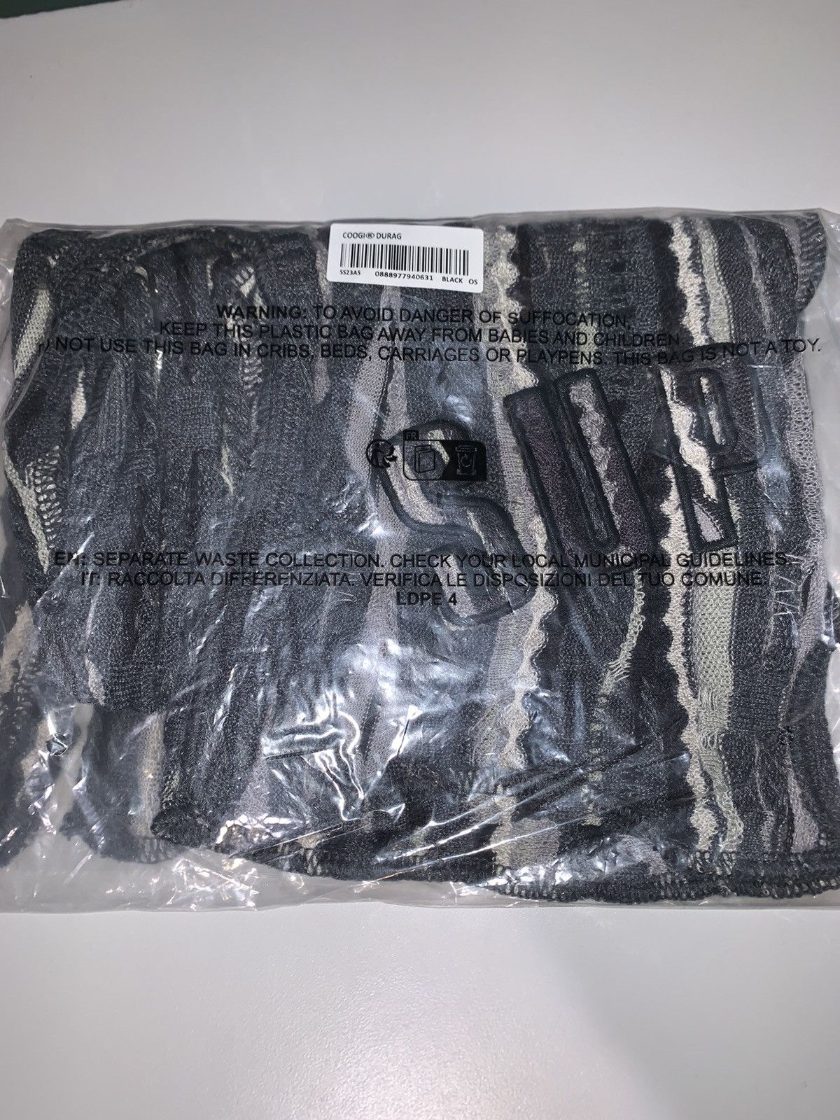 Coogi × Supreme Supreme Coogi Durag SS23 Black Size ONE SIZE - 2 Thumbnail