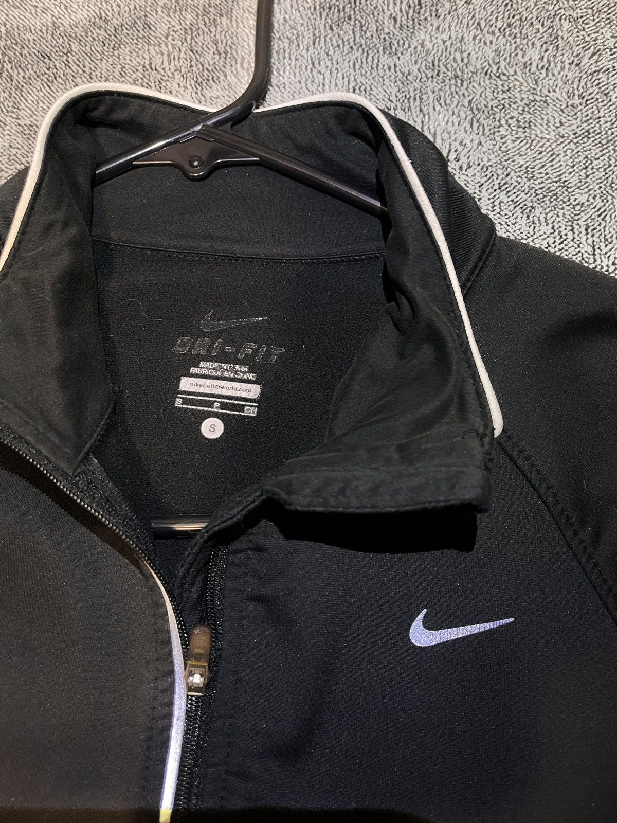 Nike Nike Dri-FIT Reflective Black Full-Zip Jacket- Women’s Small Size S / US 4 / IT 40 - 2 Thumbnail