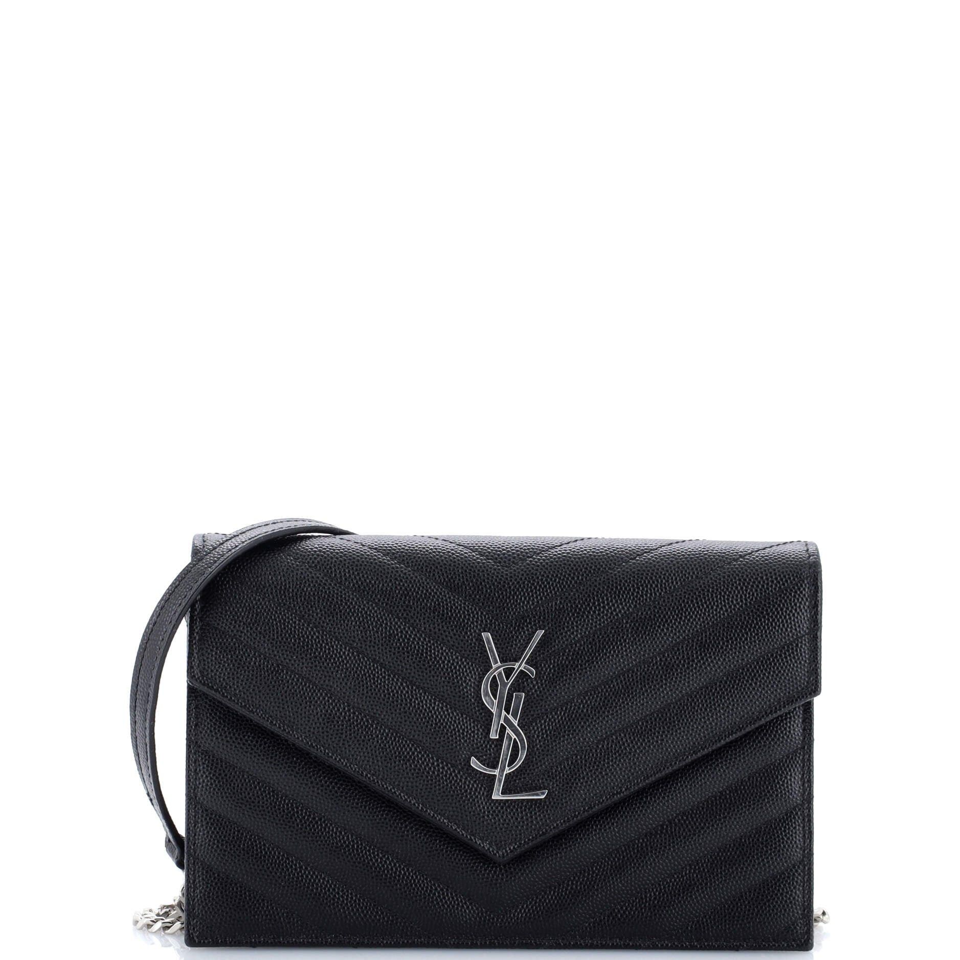 Saint Laurent Paris Classic Monogram Wallet on Chain Size ONE SIZE - 1 Thumbnail