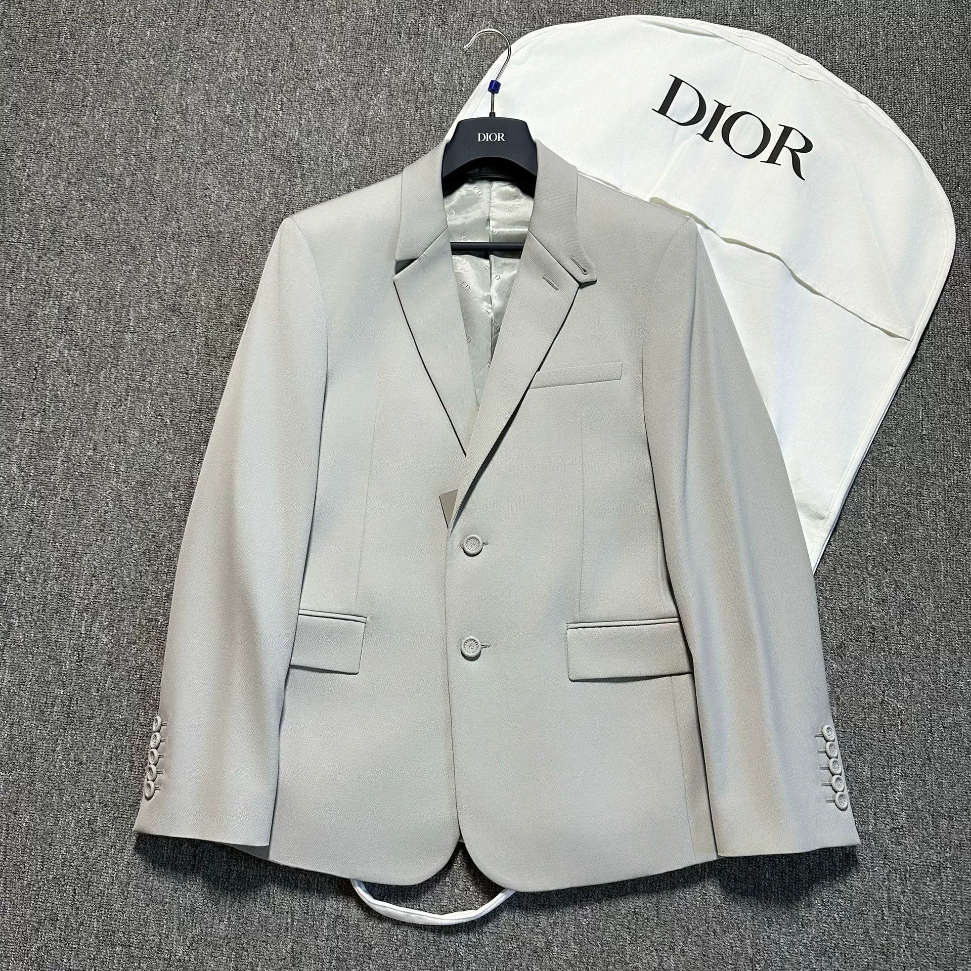 Dior Glacier Silver Wool Blazer
