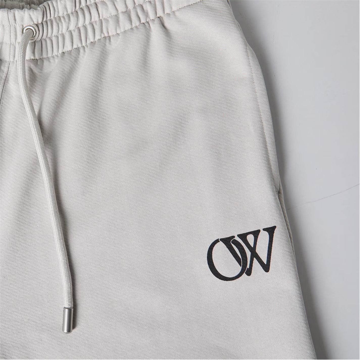 Off-White o1g2r1mq0226 Closed Hem Fleece Sweatpants & Joggers In White Size US 38 / EU 54 - 3 Thumbnail
