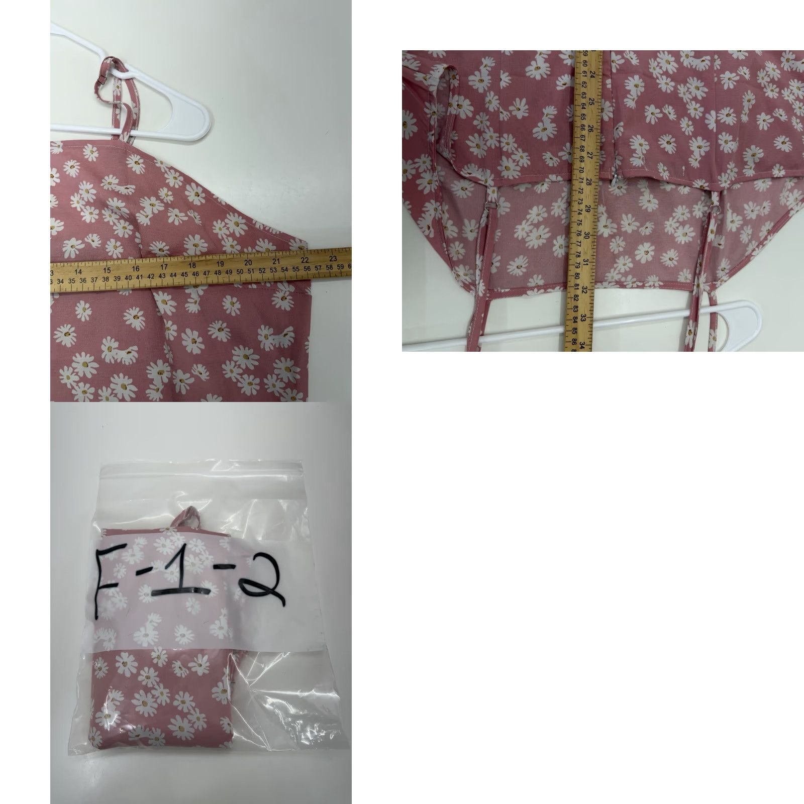 Shein SHEIN Curve Womens Dress 3XL Pink Daisy Floral Sleeveless V-Neck Knee Length Mini Dress Womens Size XXL / US 16-18 / IT 52-54 - 8 Thumbnail
