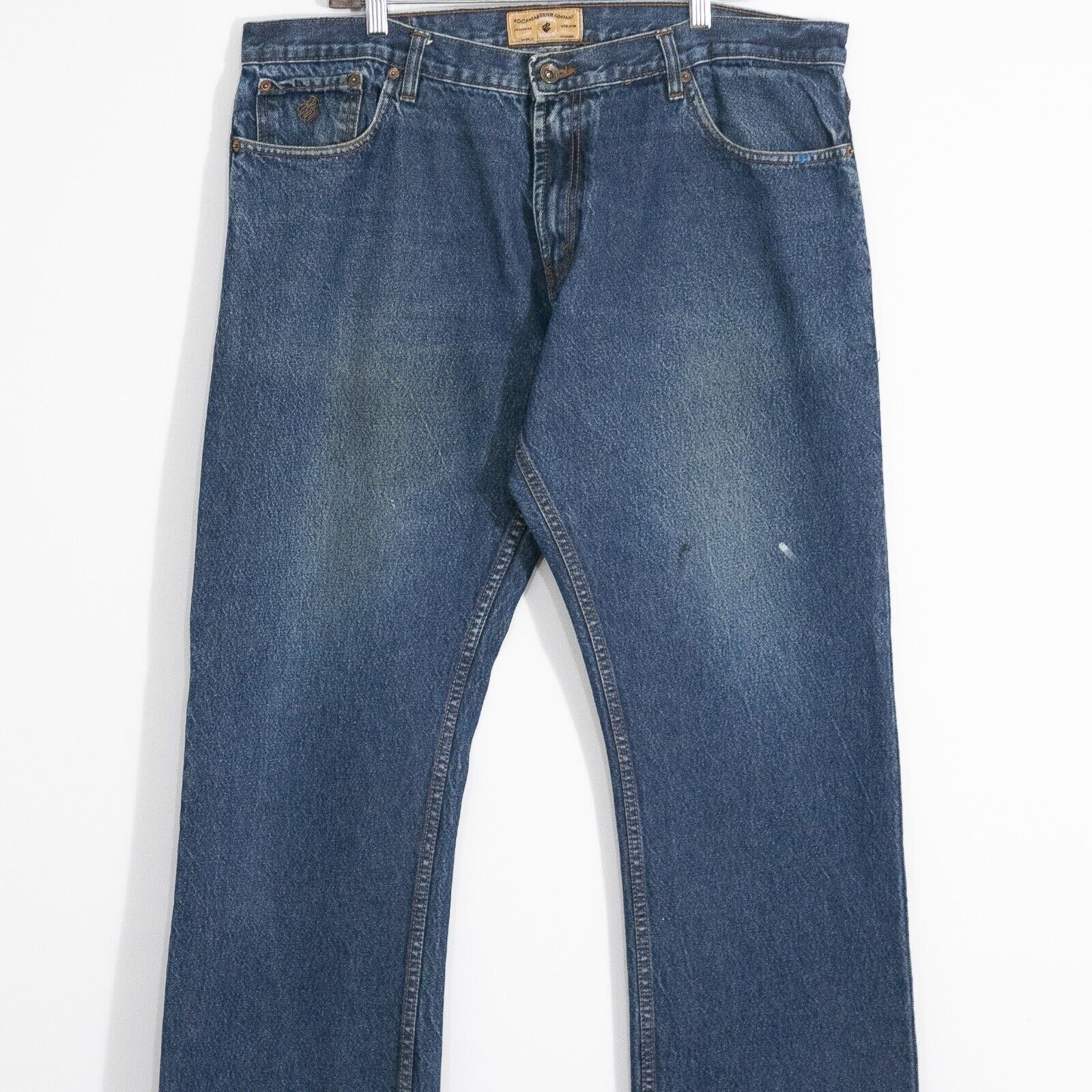 Rocawear × Vintage Vintage Rocawear Jeans 40x32 - Distressed Dark Wash Straight Size US 40 / EU 56 - 2 Thumbnail