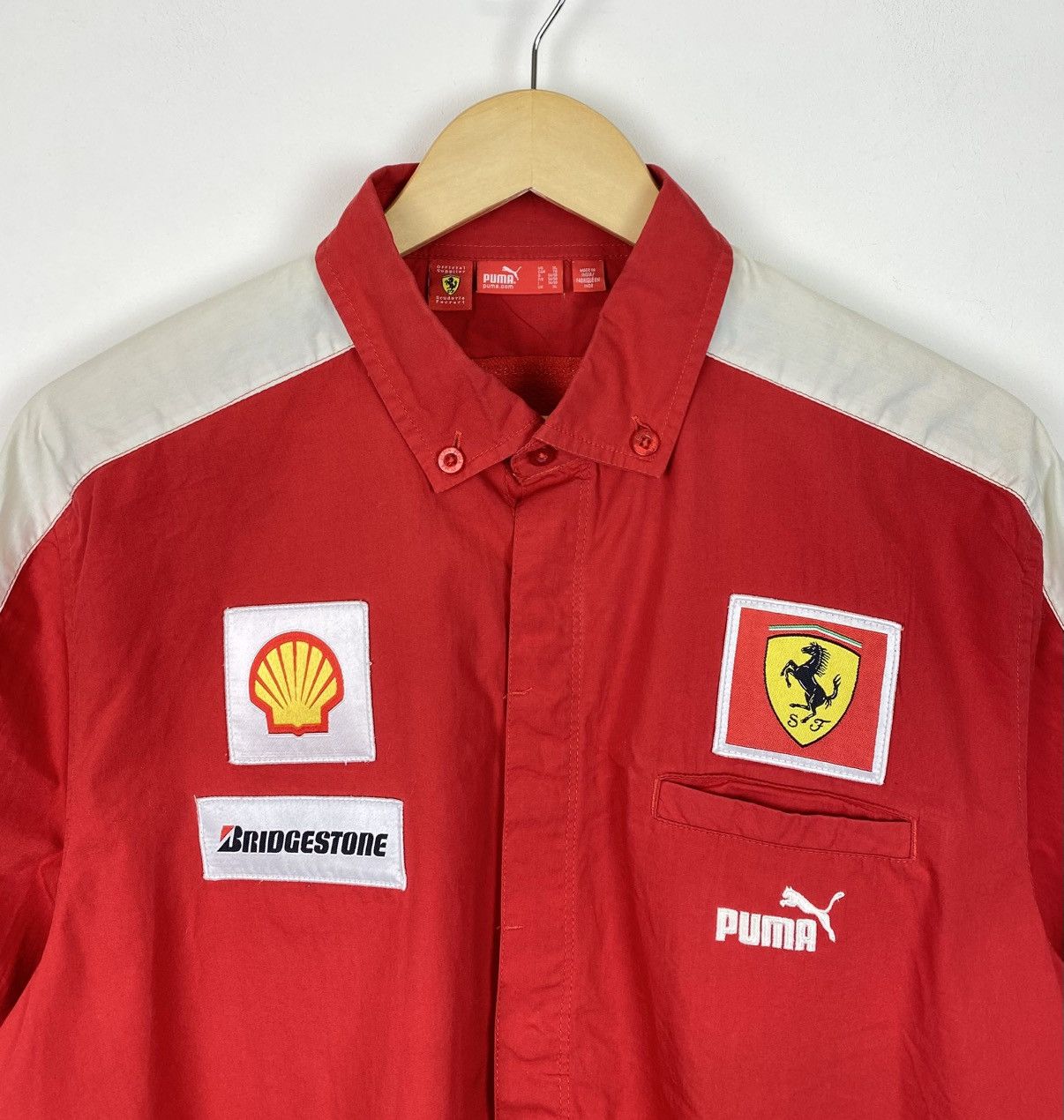 Ferrari × Puma Puma Ferrari Team Racing Shirt Short Sleeve Size XL Red Top Size US XL / EU 56 / 4 - 2 Thumbnail