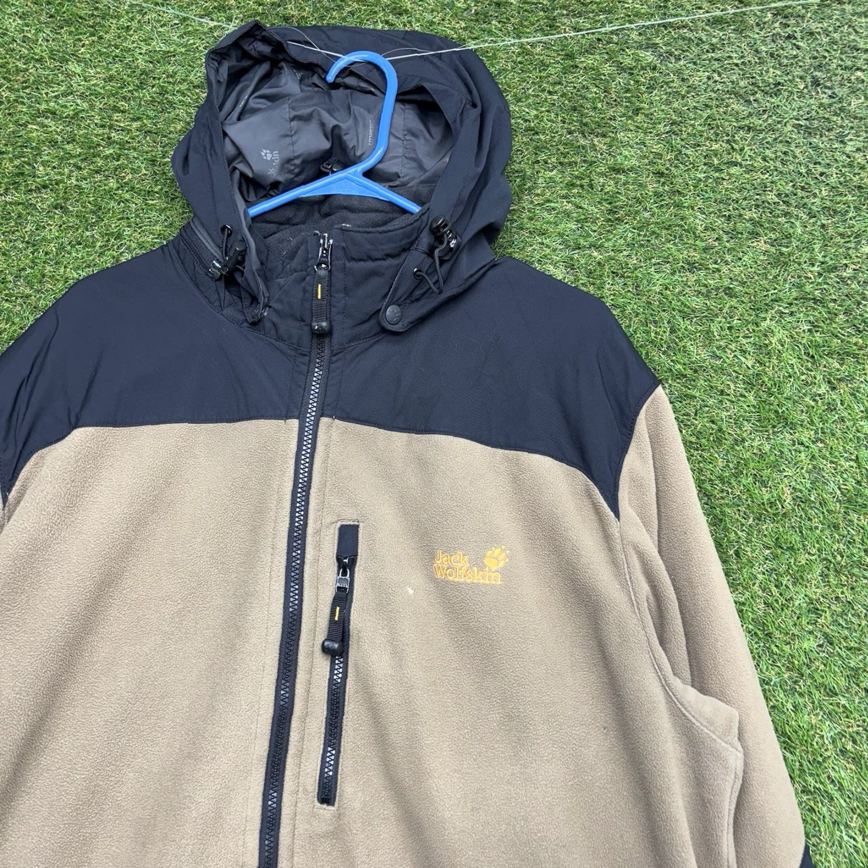 Jack Wolfskin Jack Wolfskin Jacket Mens 2XL XXL Hooded Full Zip Outdoor Brown Work MG07 Size US XXL / EU 58 / 5 - 2 Thumbnail