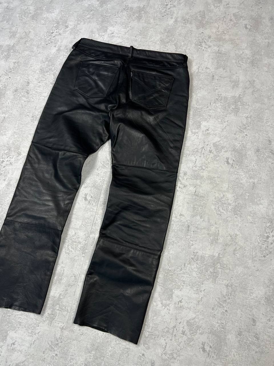 Genuine Leather Polo Vintage Y2K Genuine Leather Moto Pants Size US 43 - 10 Thumbnail