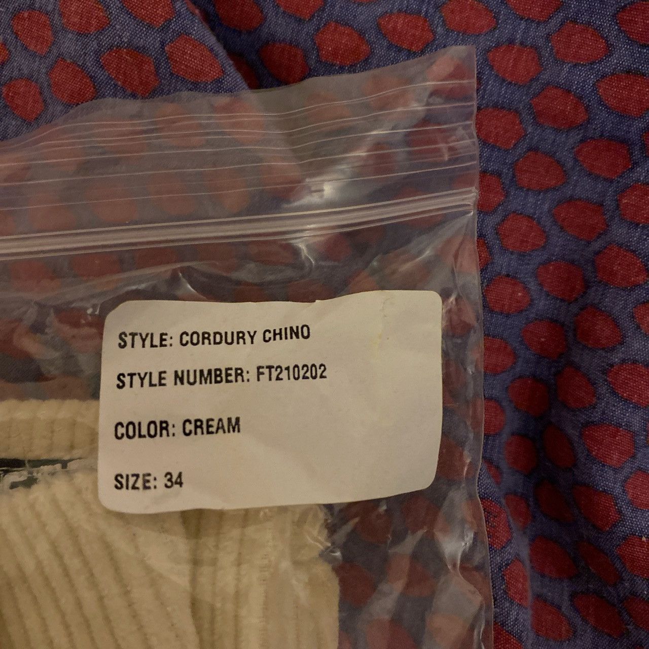 Fuck The Population FTP Cream/Maroon Corduroy Pants Size US 34 / EU 50 - 5 Thumbnail