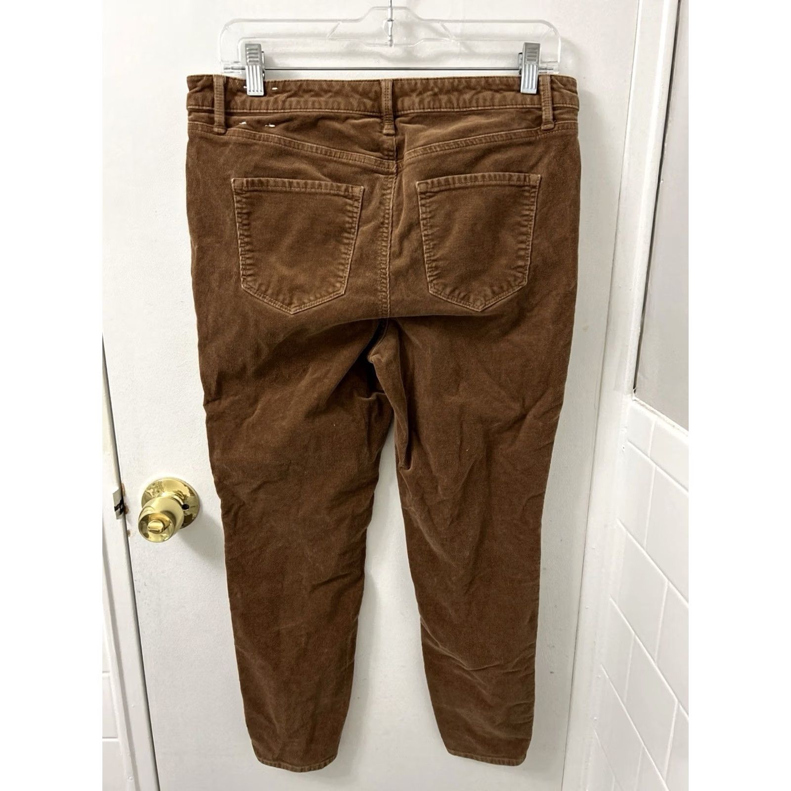 Talbots Talbots Corduroy Jegging Womens 10P Brown Stretch Pants Skinny Zipper Button Front Pockets Logo 25in Inseam Size 32" / US 10 / IT 46 - 6 Thumbnail