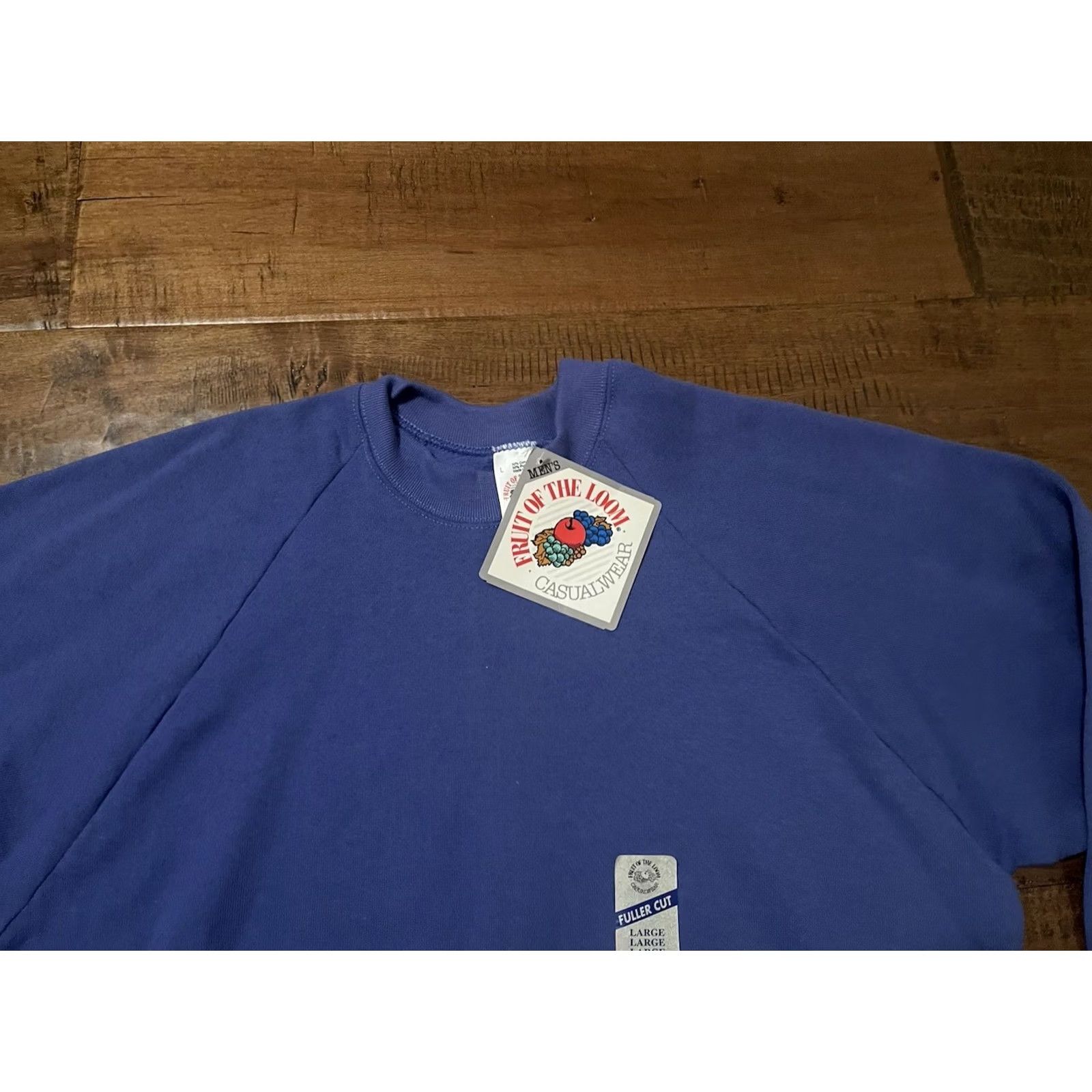 Fruit Of The Loom VINTAGE Fruit of the Loom Fuller Cut USA Crewneck Sweatshirt Blue Men's L Crew Neck Pullover Sweatshirt 50/50 Regular Size US L / EU 52-54 / 3 - 2 Thumbnail